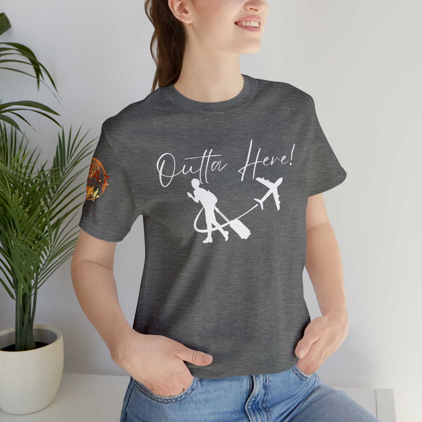 Outta Here! H.E.A.T. Logo Short Sleeve Tee