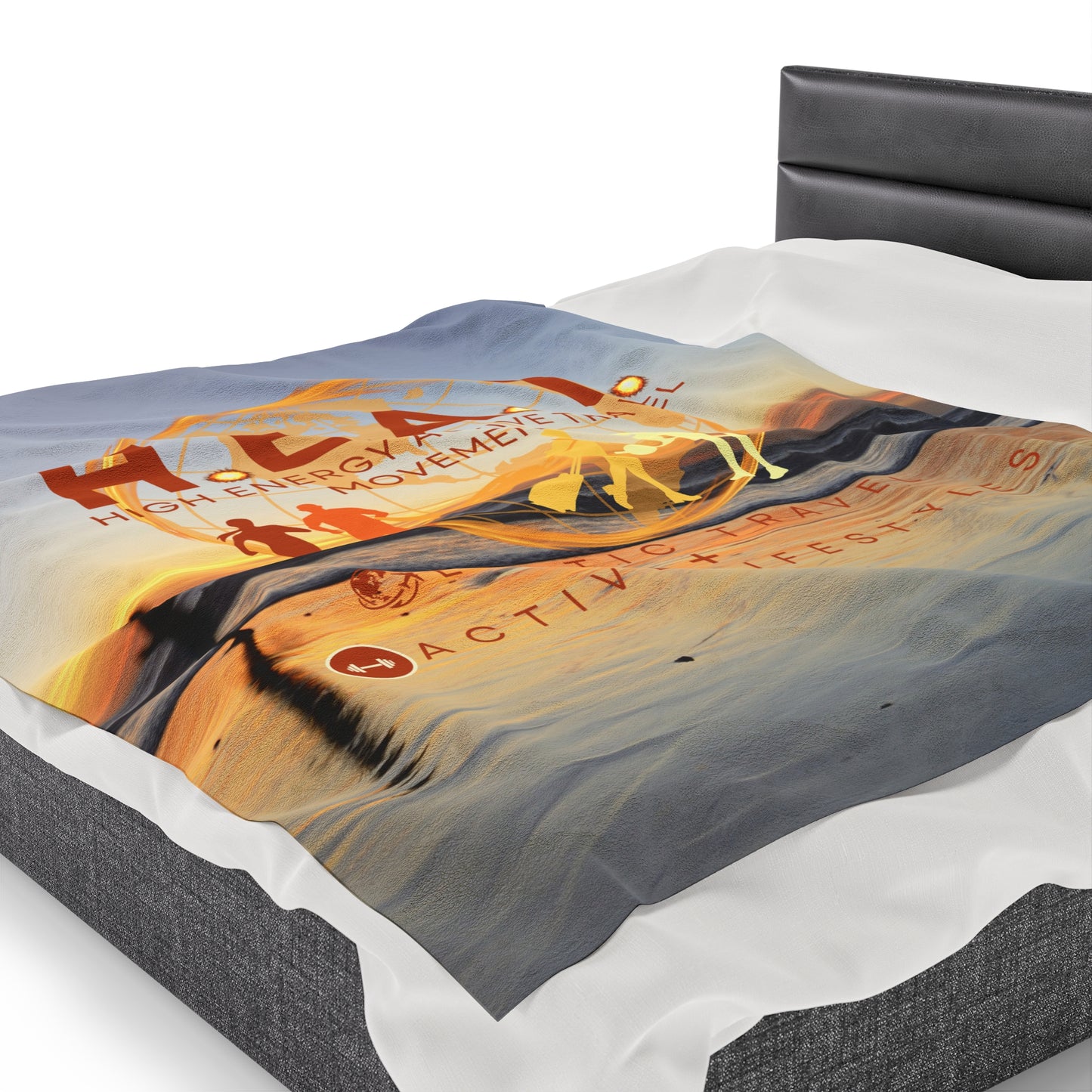 H.E.A.T. Logo Velveteen Extra Comfy Plush Blanket