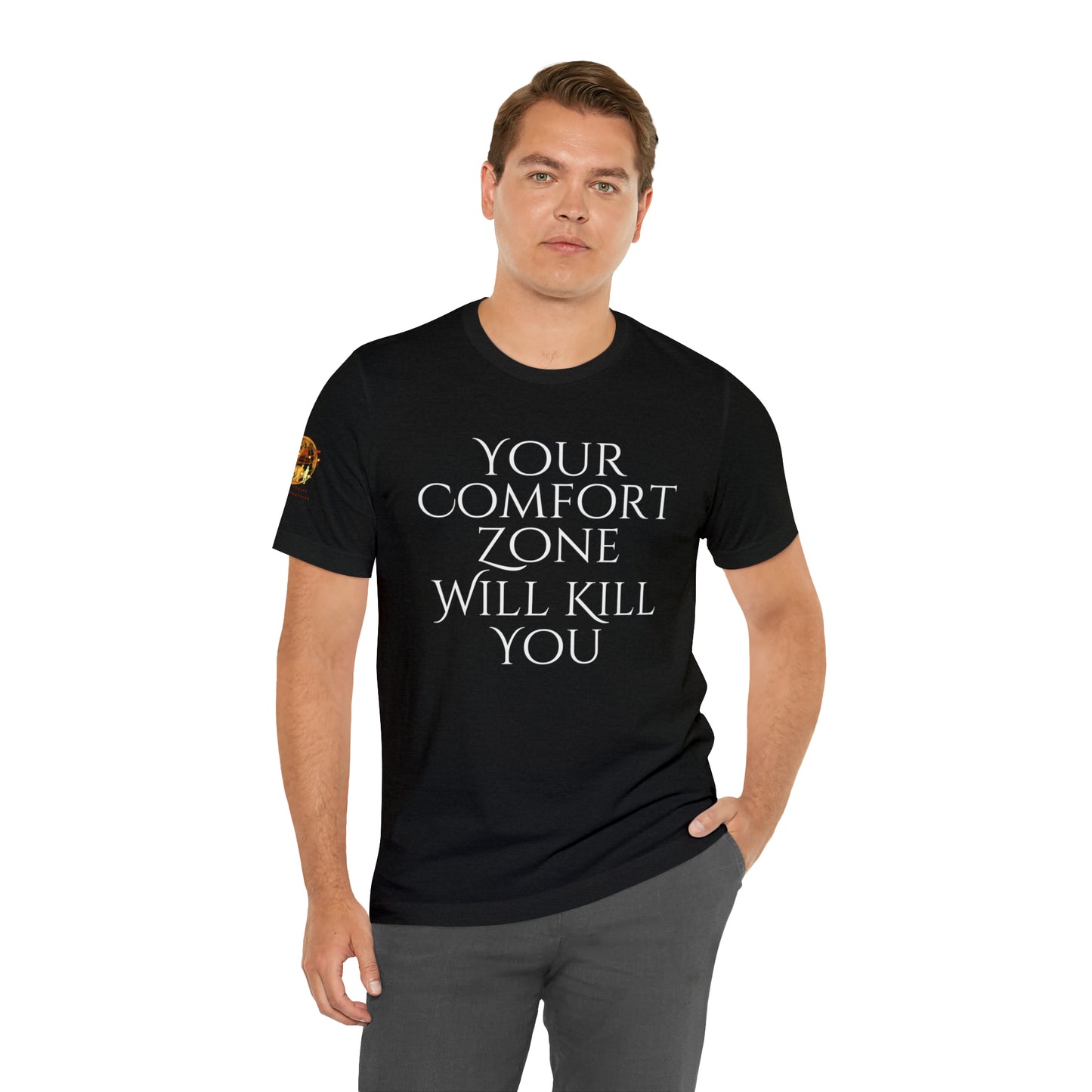 Your Comfort Zone Will Kill You H.E.A.T. Logo Short Sleeve Tee