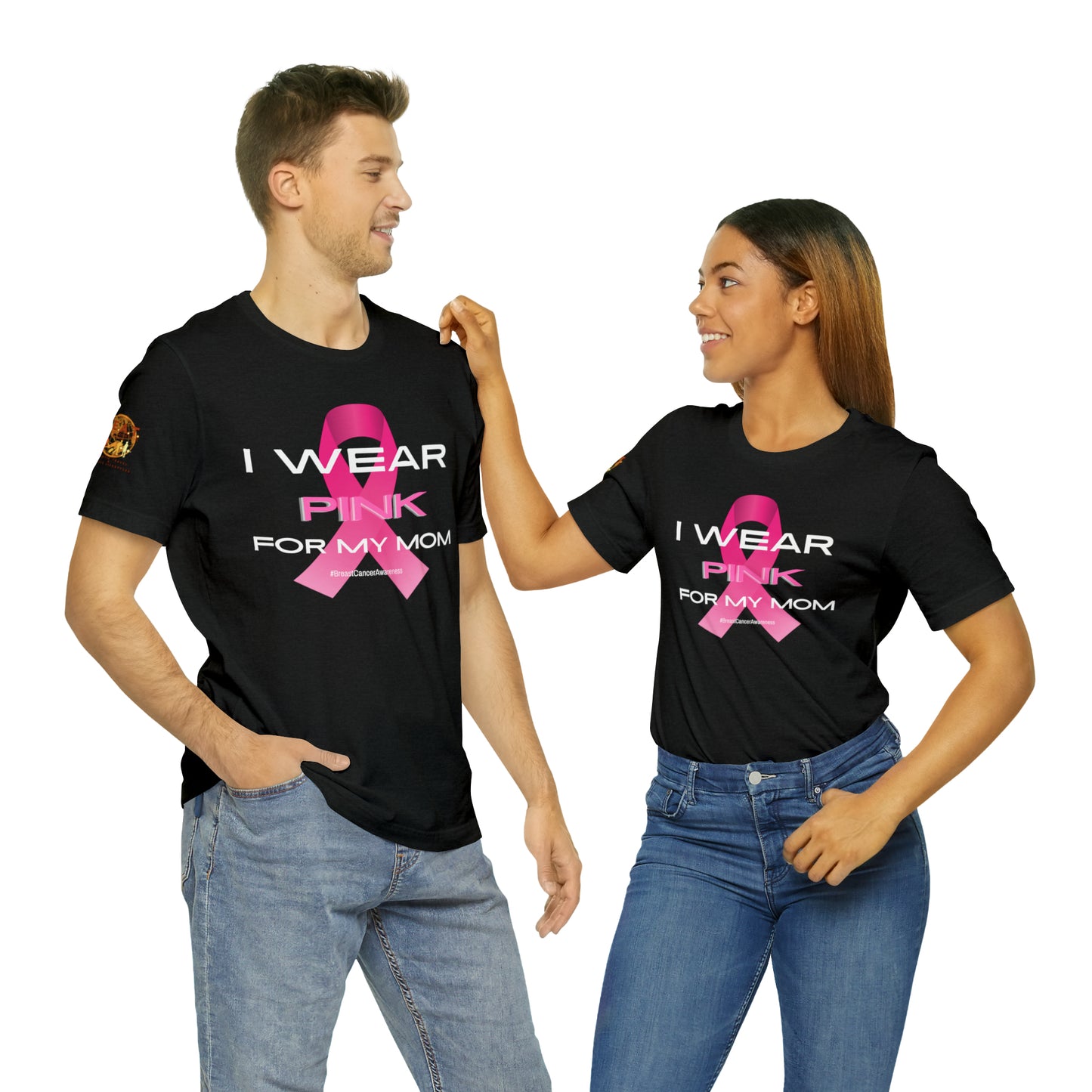 Pink For My Mom Breast Cancer Short Sleeve Tee