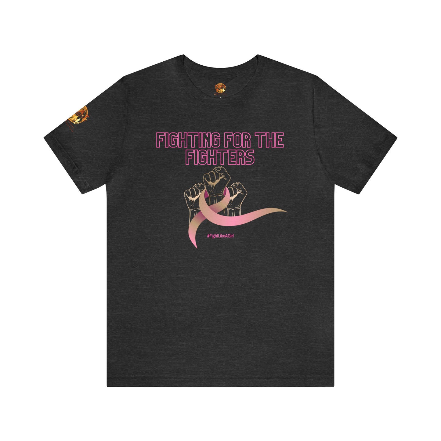 Fighting for the Fighters Breast Cancer Short Sleeve Tee