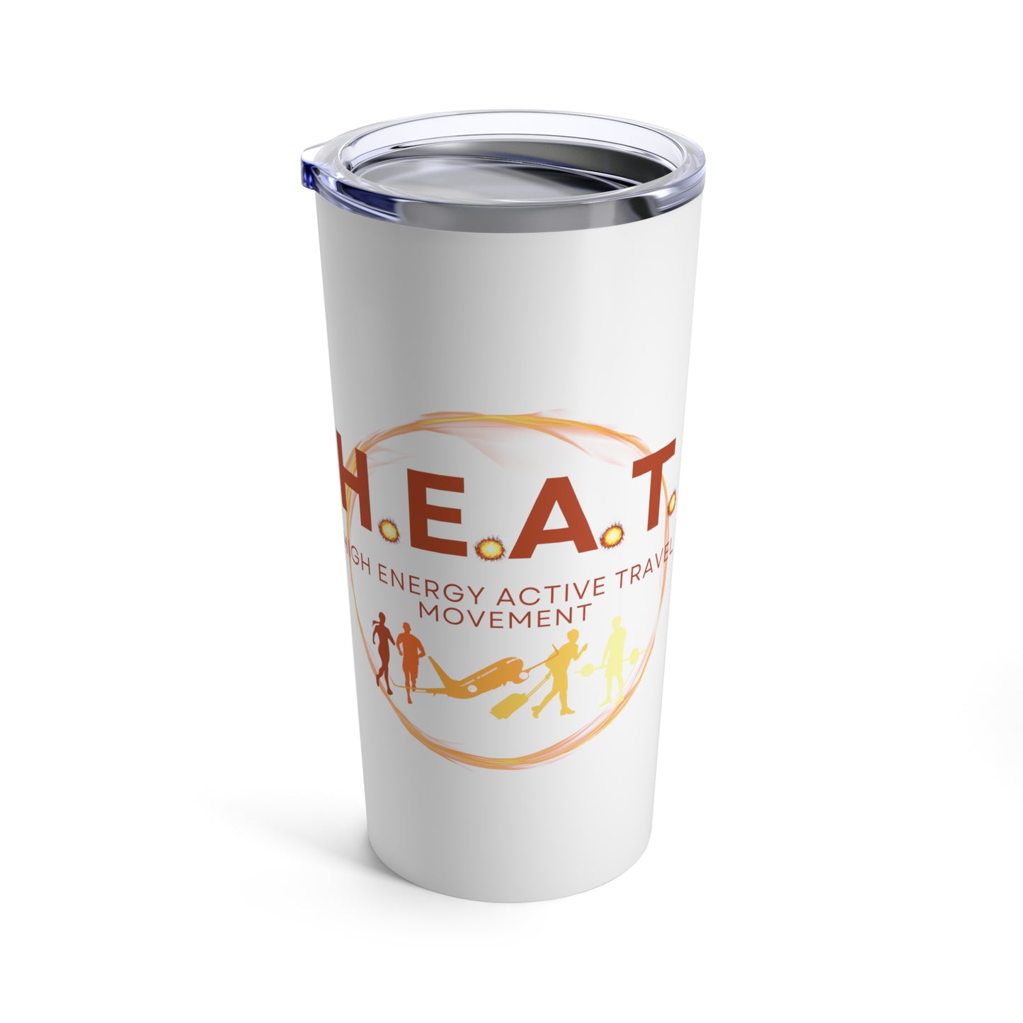 H.E.A.T. Logo Tumbler 20oz - White