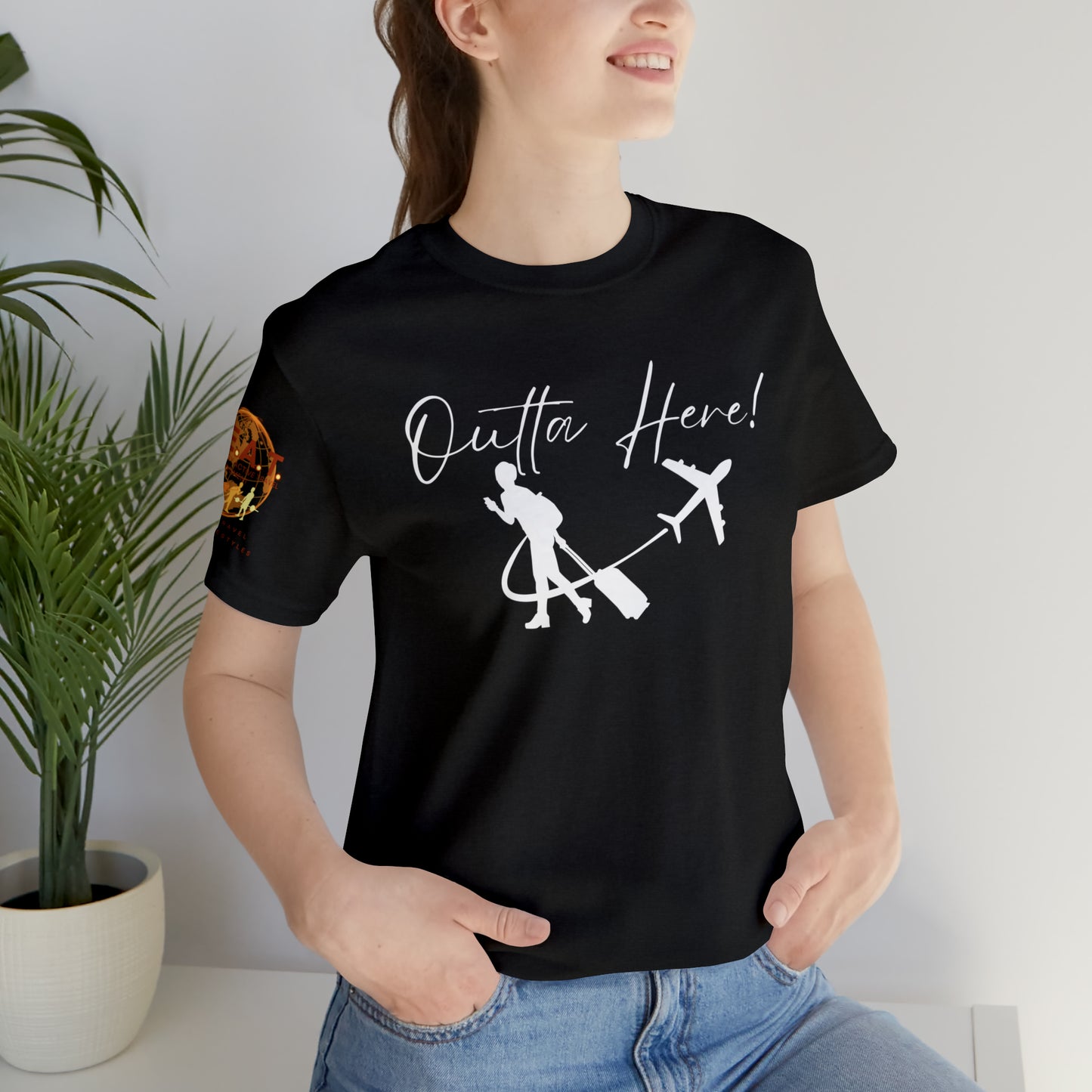 Outta Here! H.E.A.T. Logo Short Sleeve Tee