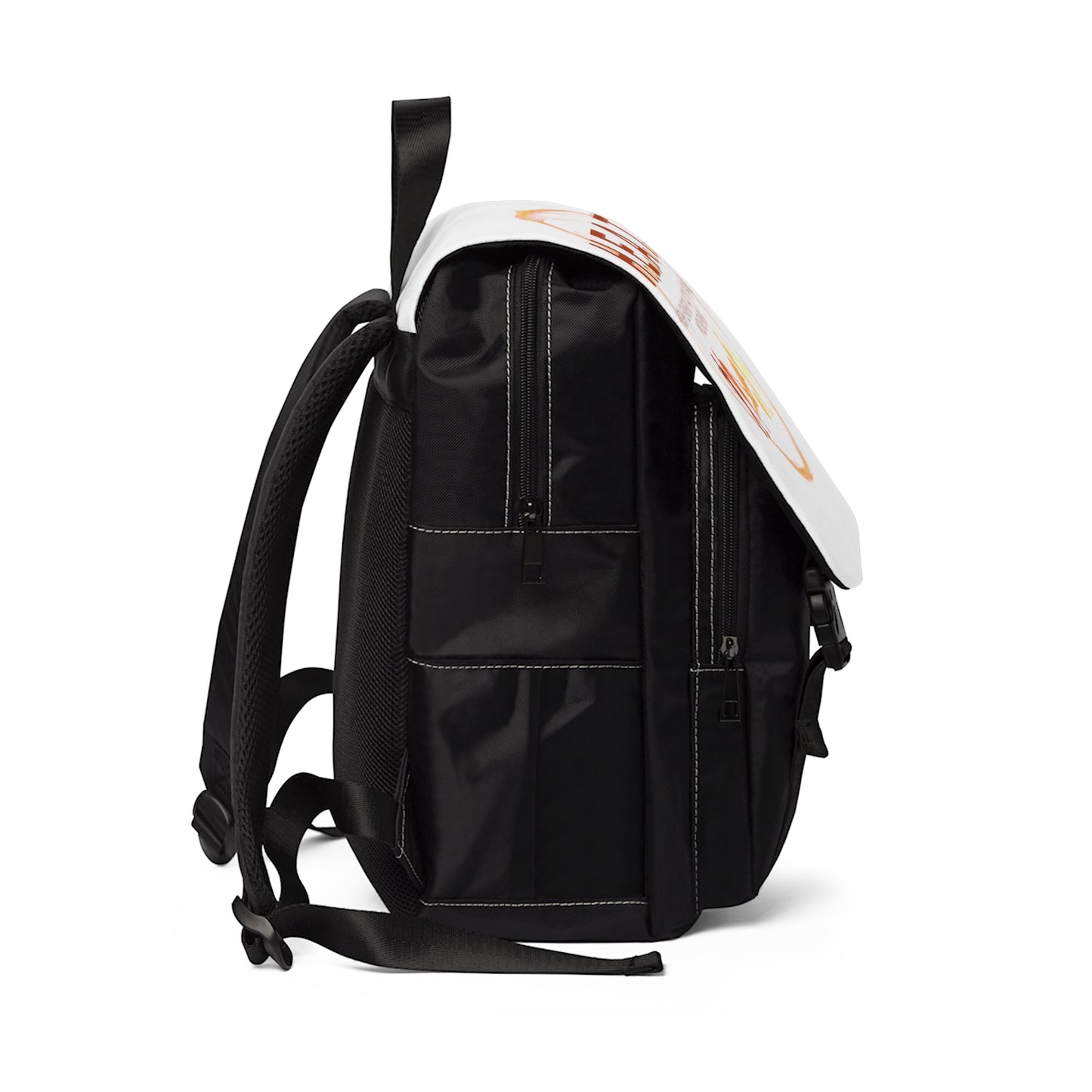 H.E.A.T. Branded Unisex Casual Shoulder Backpack - White
