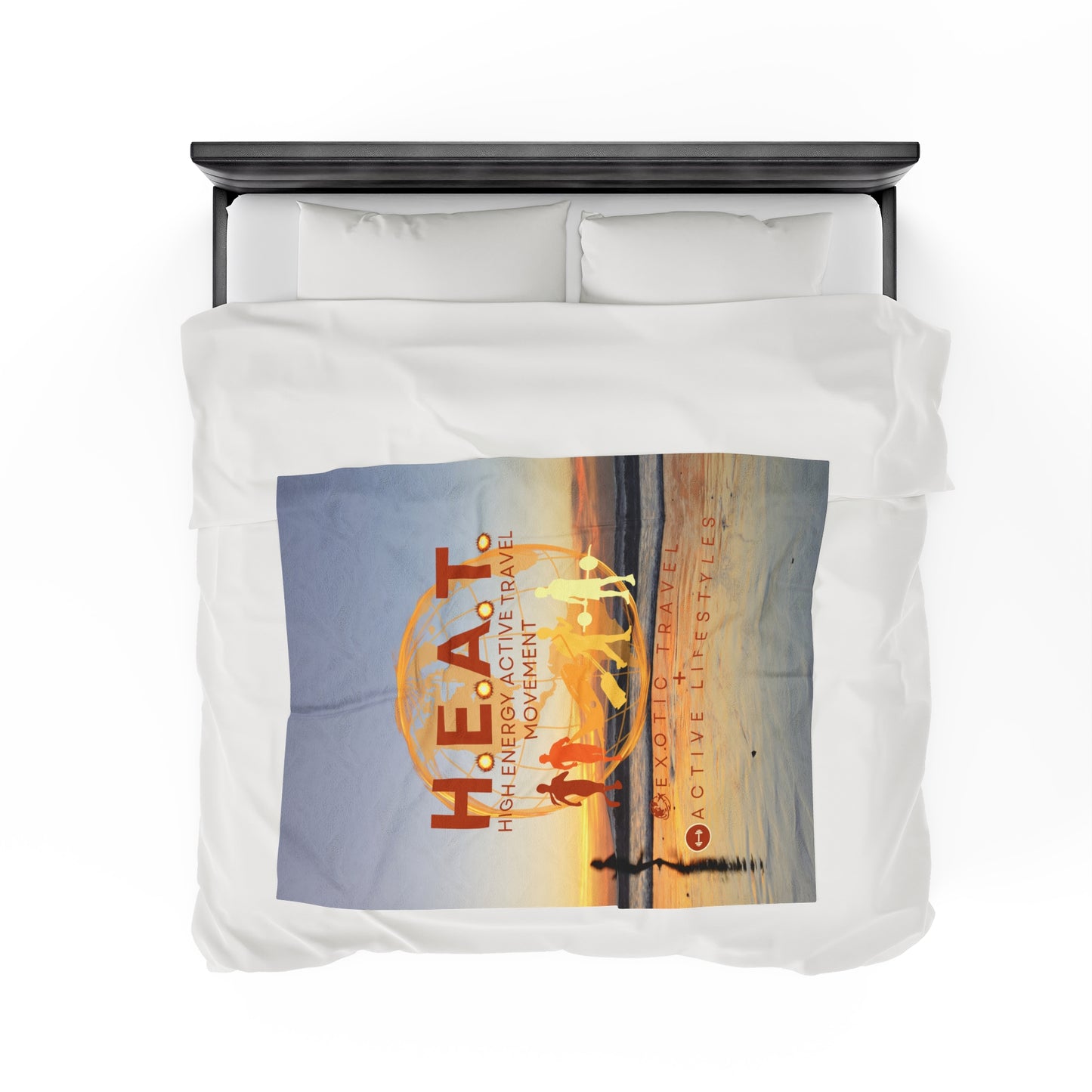 H.E.A.T. Logo Velveteen Extra Comfy Plush Blanket