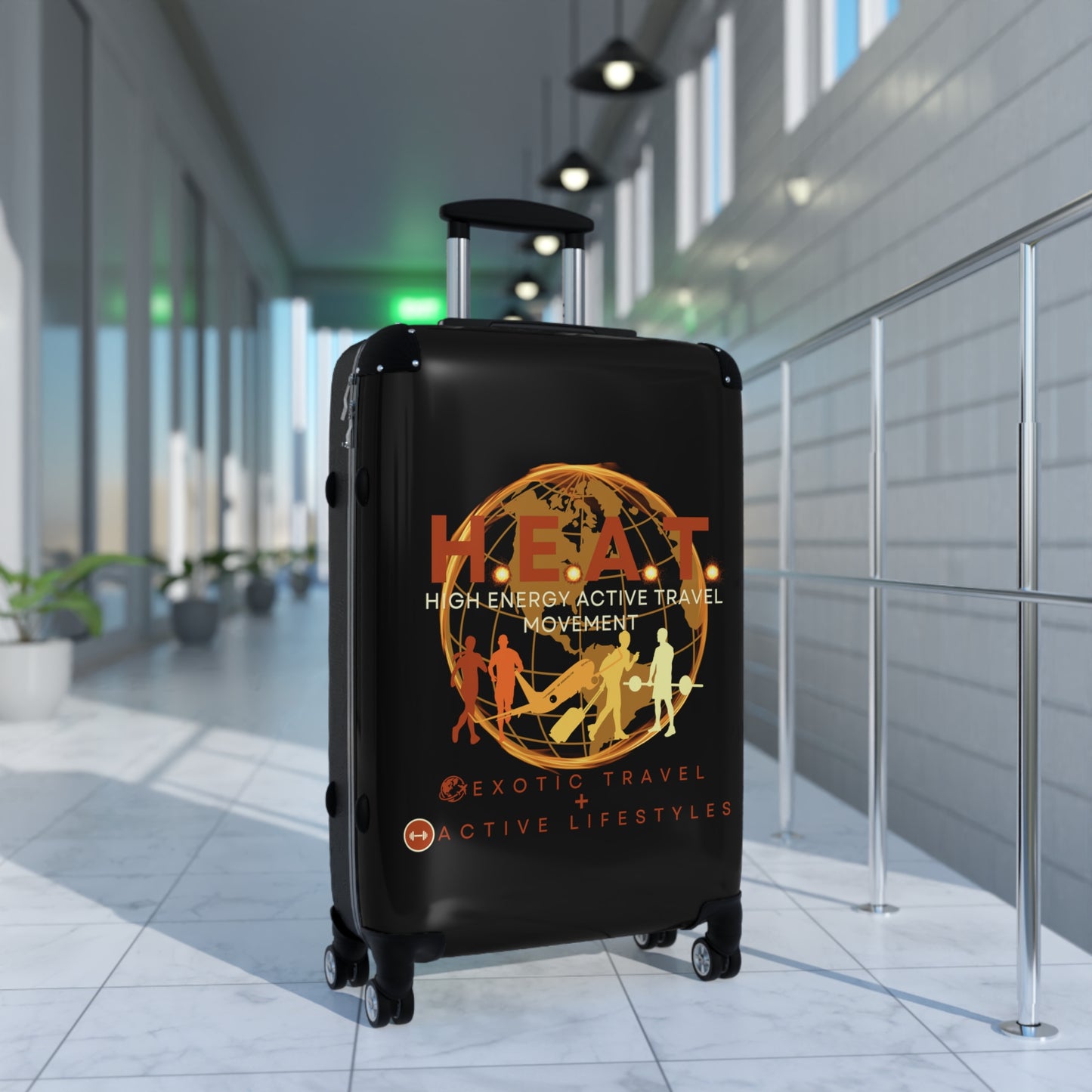 Premium H.E.A.T. Logo Travel Suitcase (Small, Med, Large)