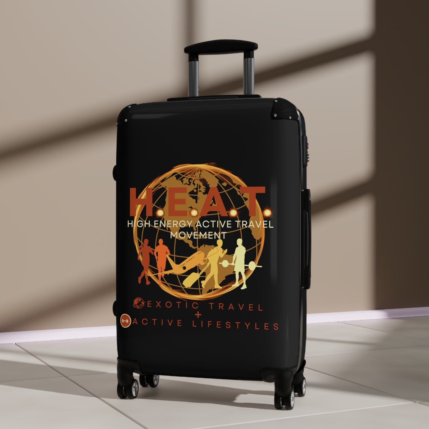 Premium H.E.A.T. Logo Travel Suitcase (Small, Med, Large)