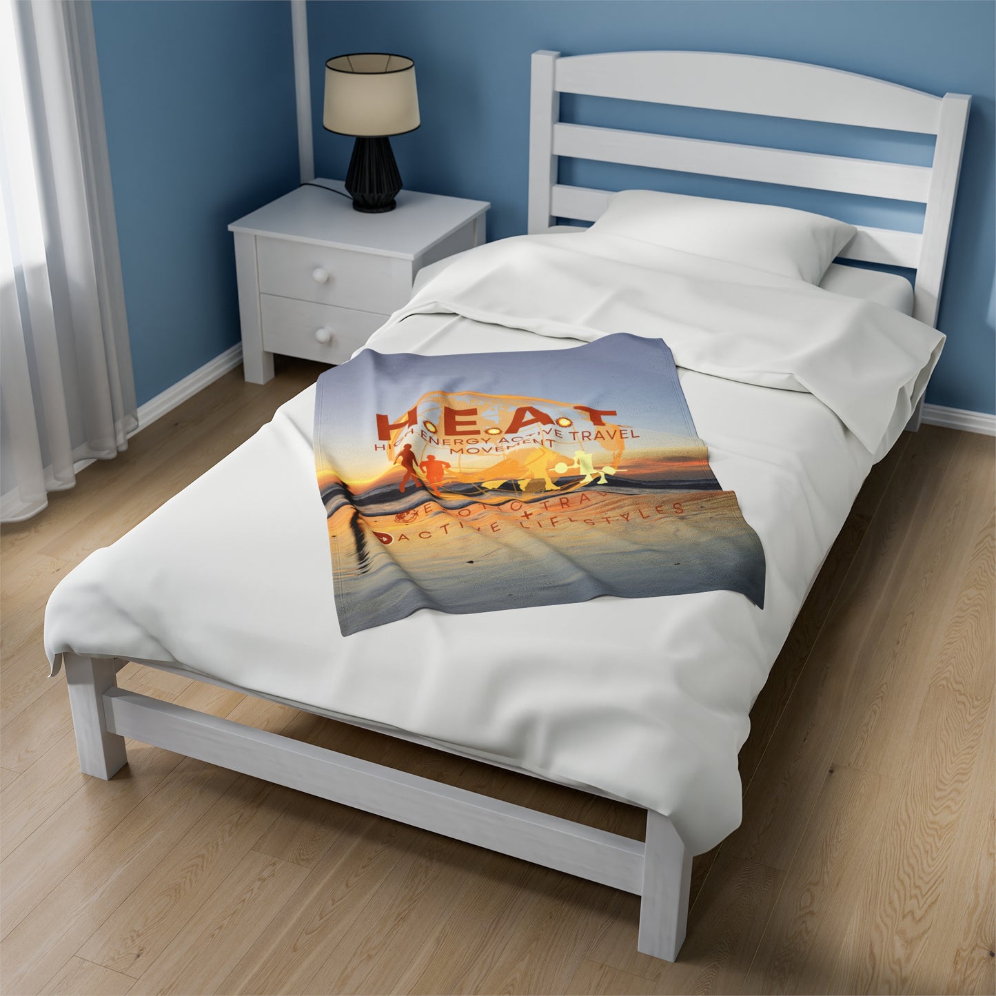 H.E.A.T. Logo Velveteen Extra Comfy Plush Blanket