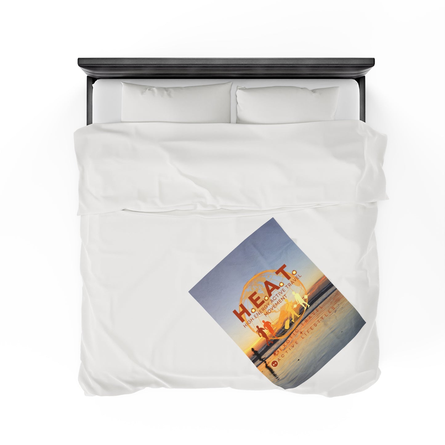 H.E.A.T. Logo Velveteen Extra Comfy Plush Blanket