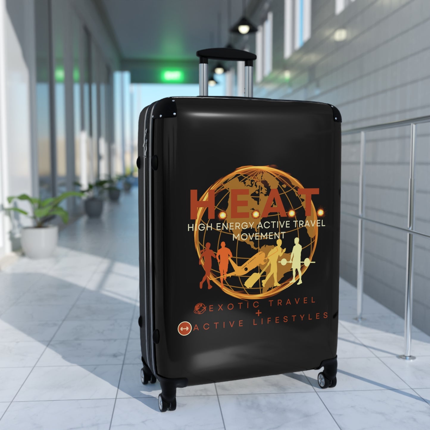Premium H.E.A.T. Logo Travel Suitcase (Small, Med, Large)