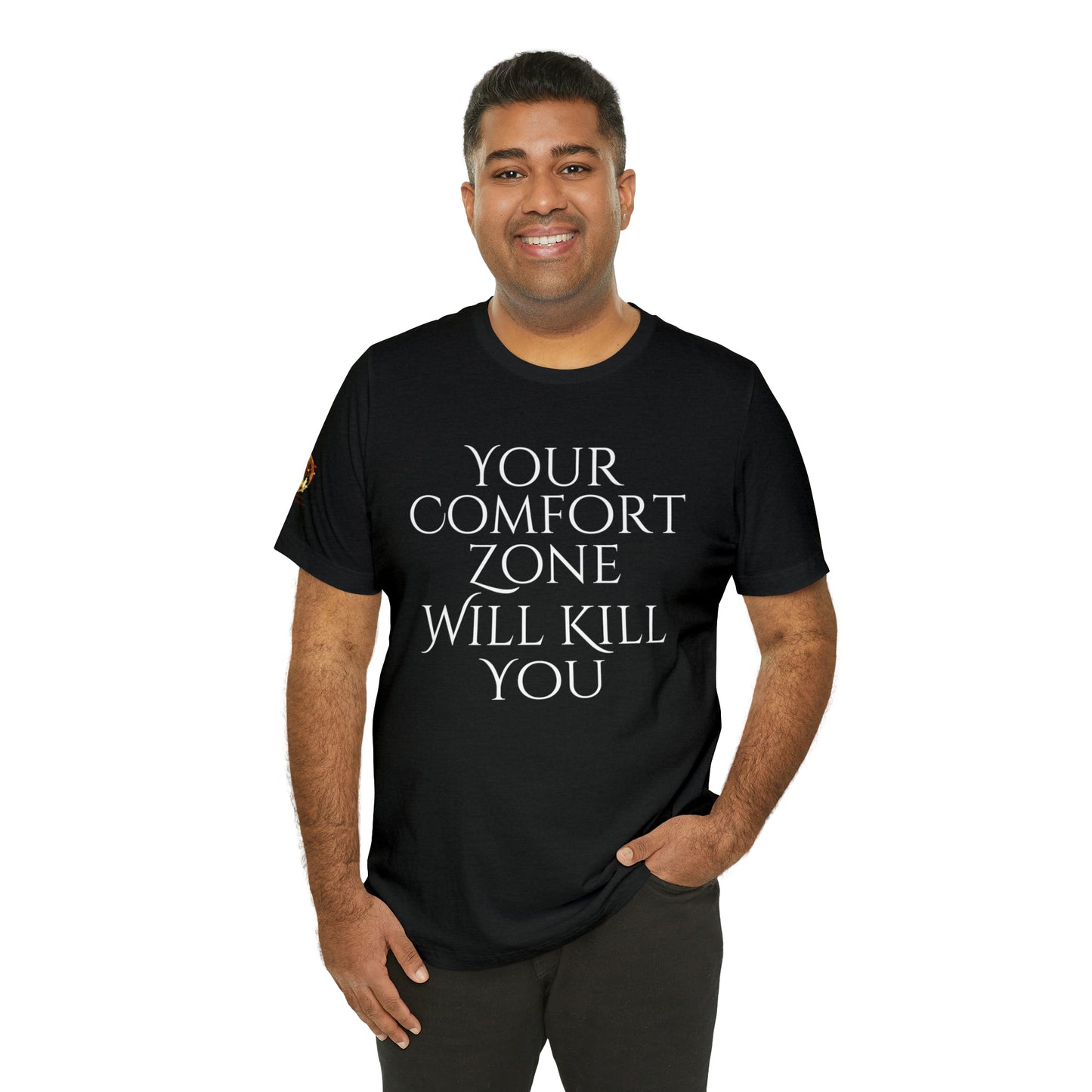 Your Comfort Zone Will Kill You H.E.A.T. Logo Short Sleeve Tee