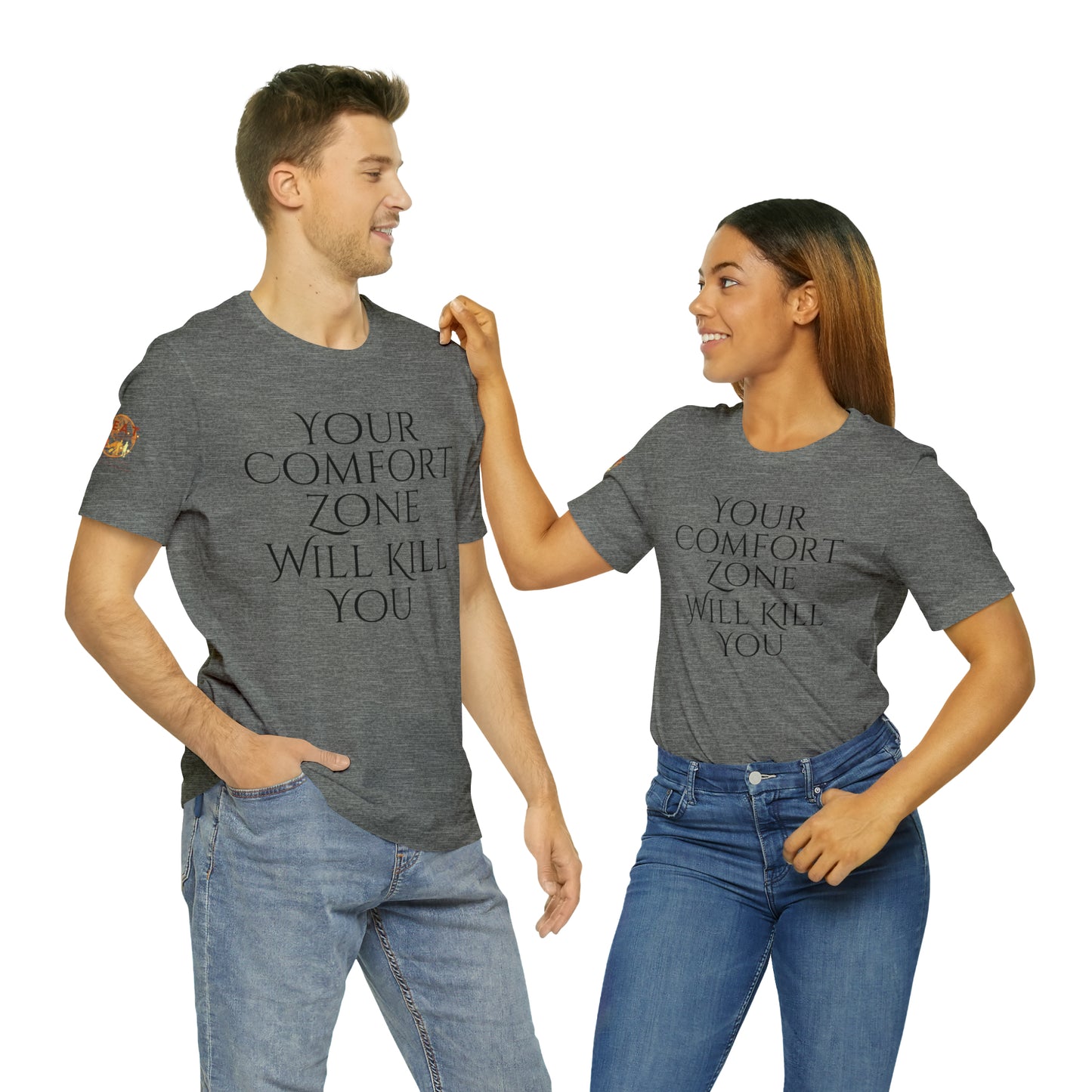 Your Comfort Zone Will Kill You H.E.A.T. Logo Short Sleeve Tee