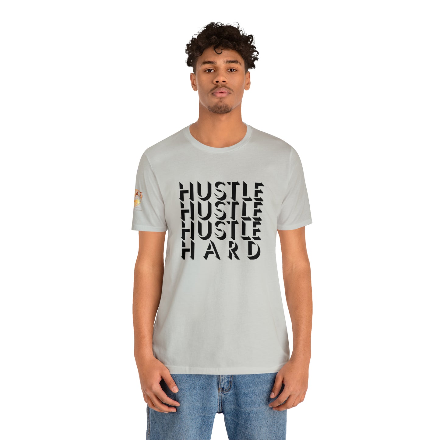 HUSTLE HARD! H.E.A.T. Logo Short Sleeve Tee
