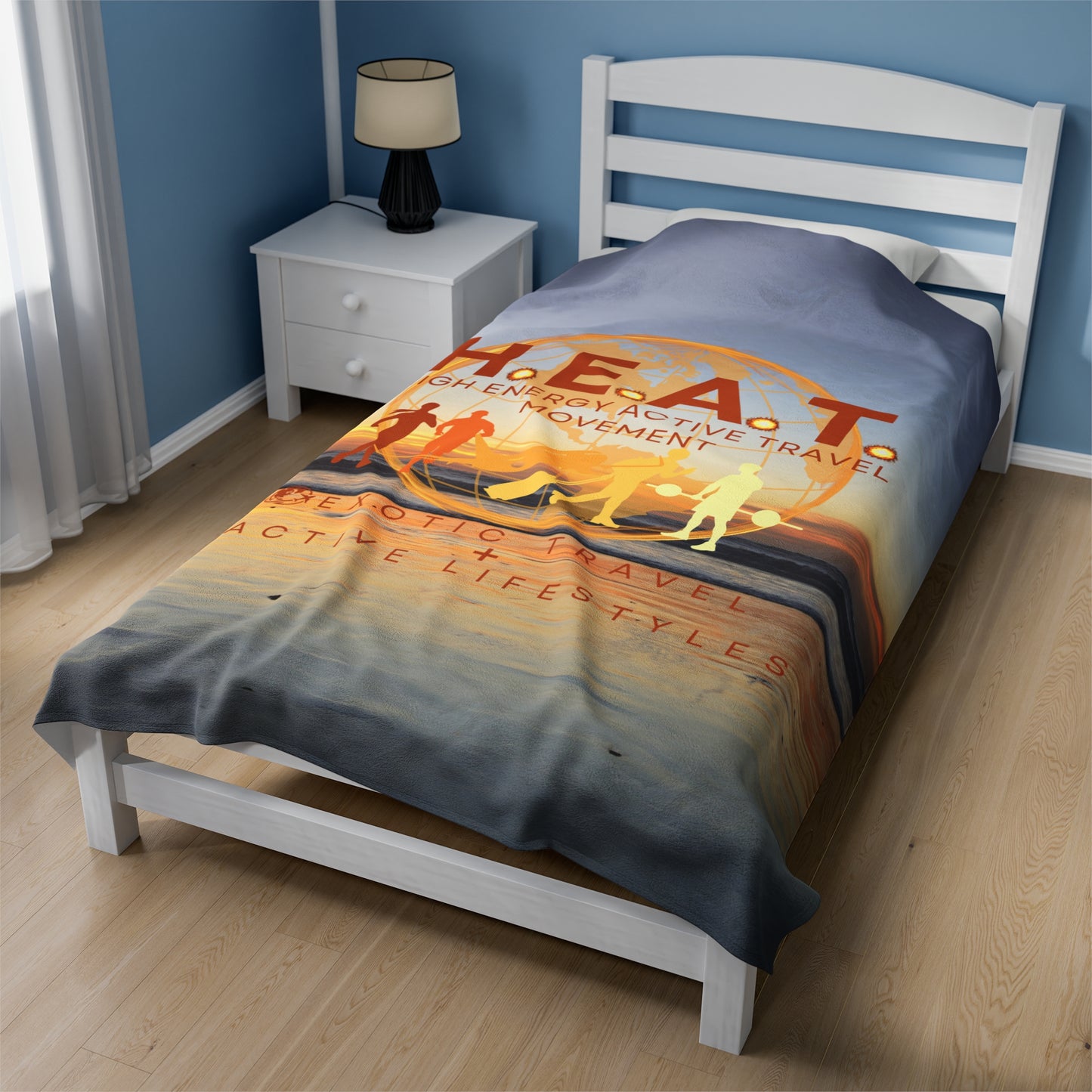 H.E.A.T. Logo Velveteen Extra Comfy Plush Blanket