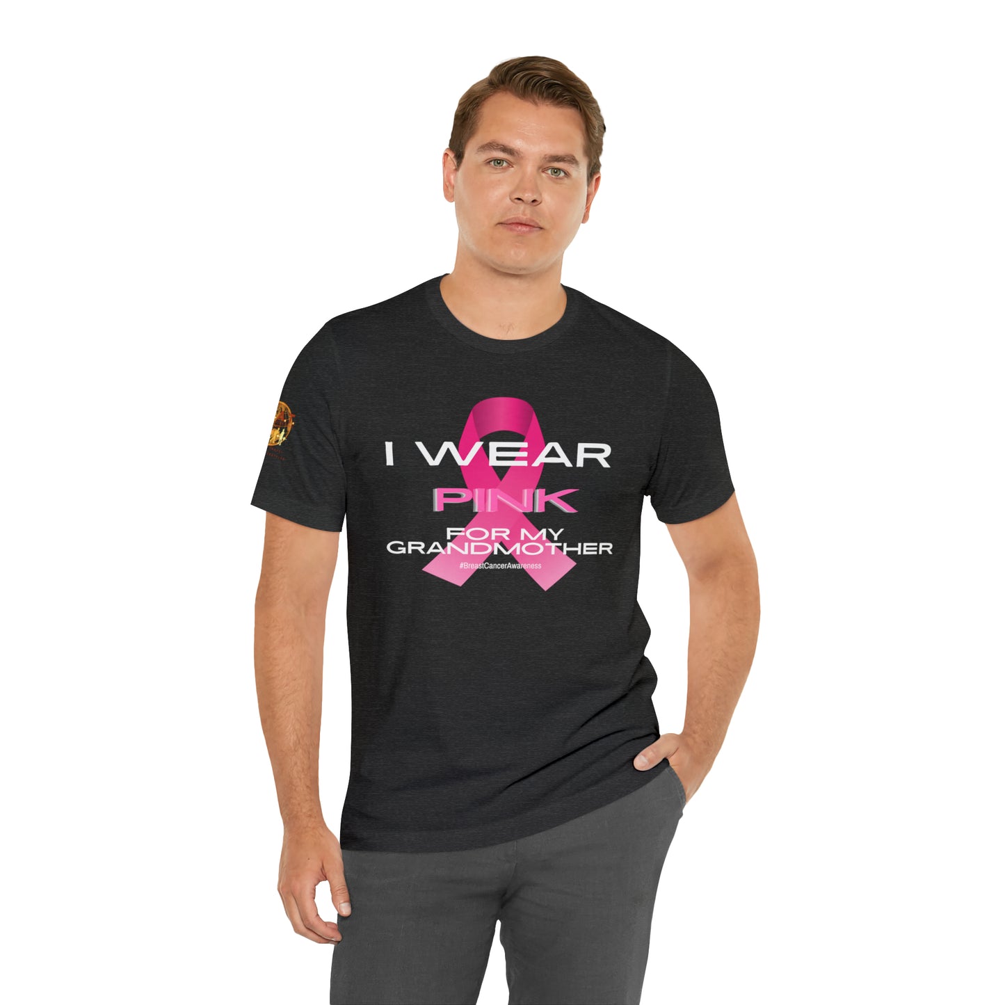 Pink For My Grandma Breast Cancer Short Sleeve Tee