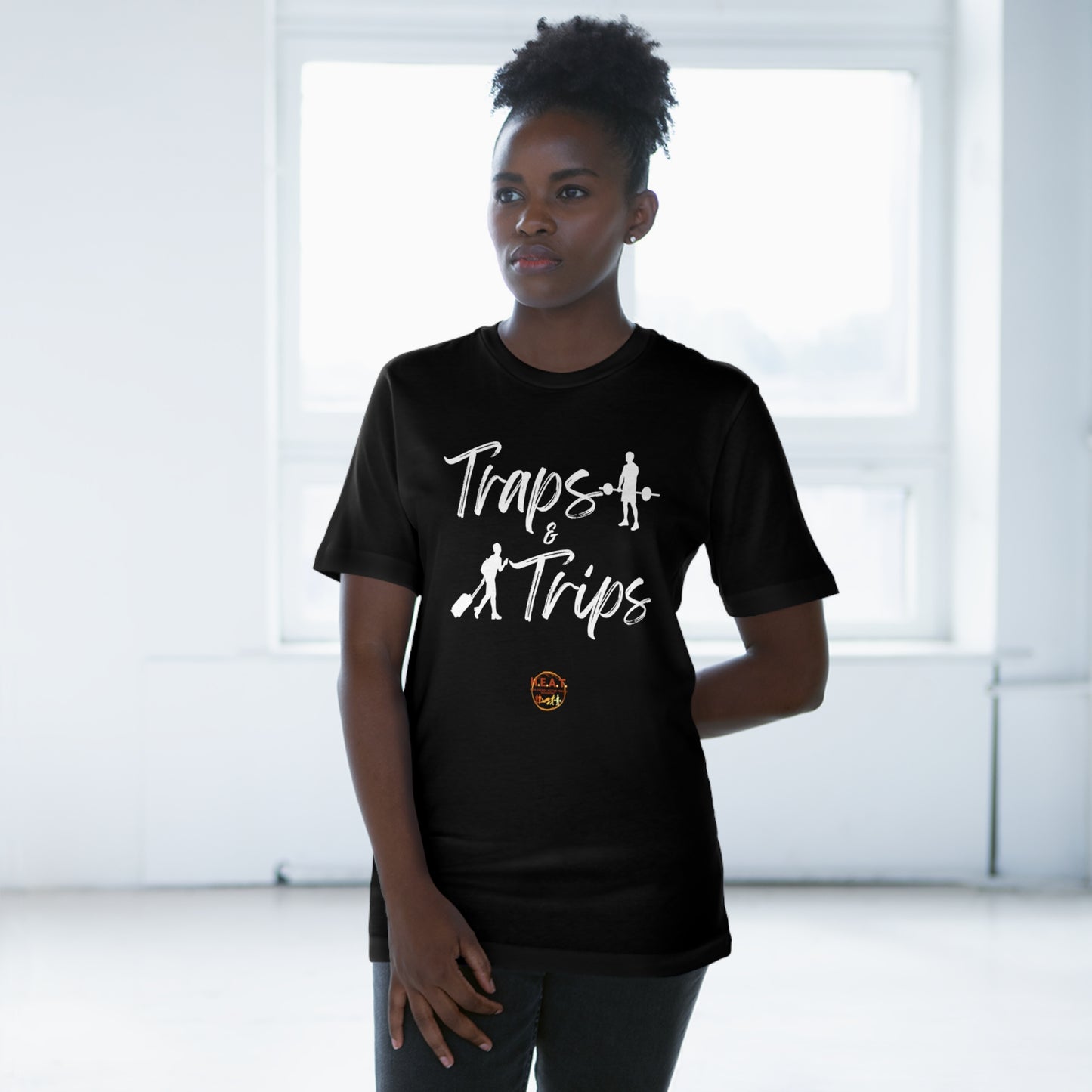 Traps and Trips H.E.A.T. Logo Shirt Front/Back Print