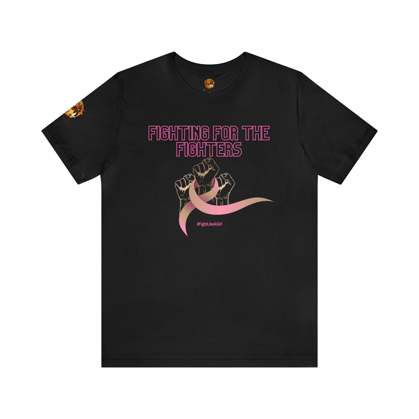 Fighting for the Fighters Breast Cancer Short Sleeve Tee