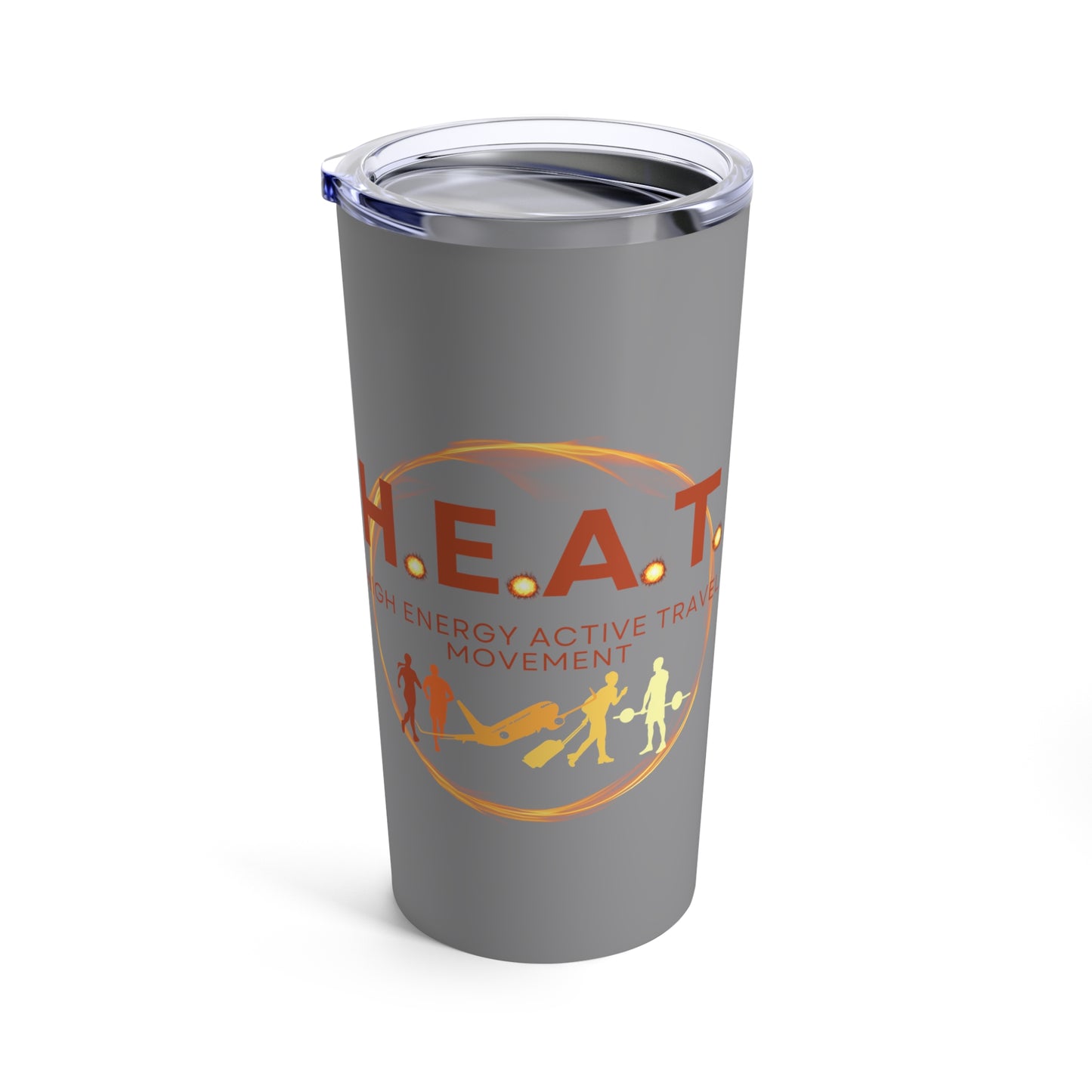 H.E.A.T. Logo Tumbler 20oz - Gray