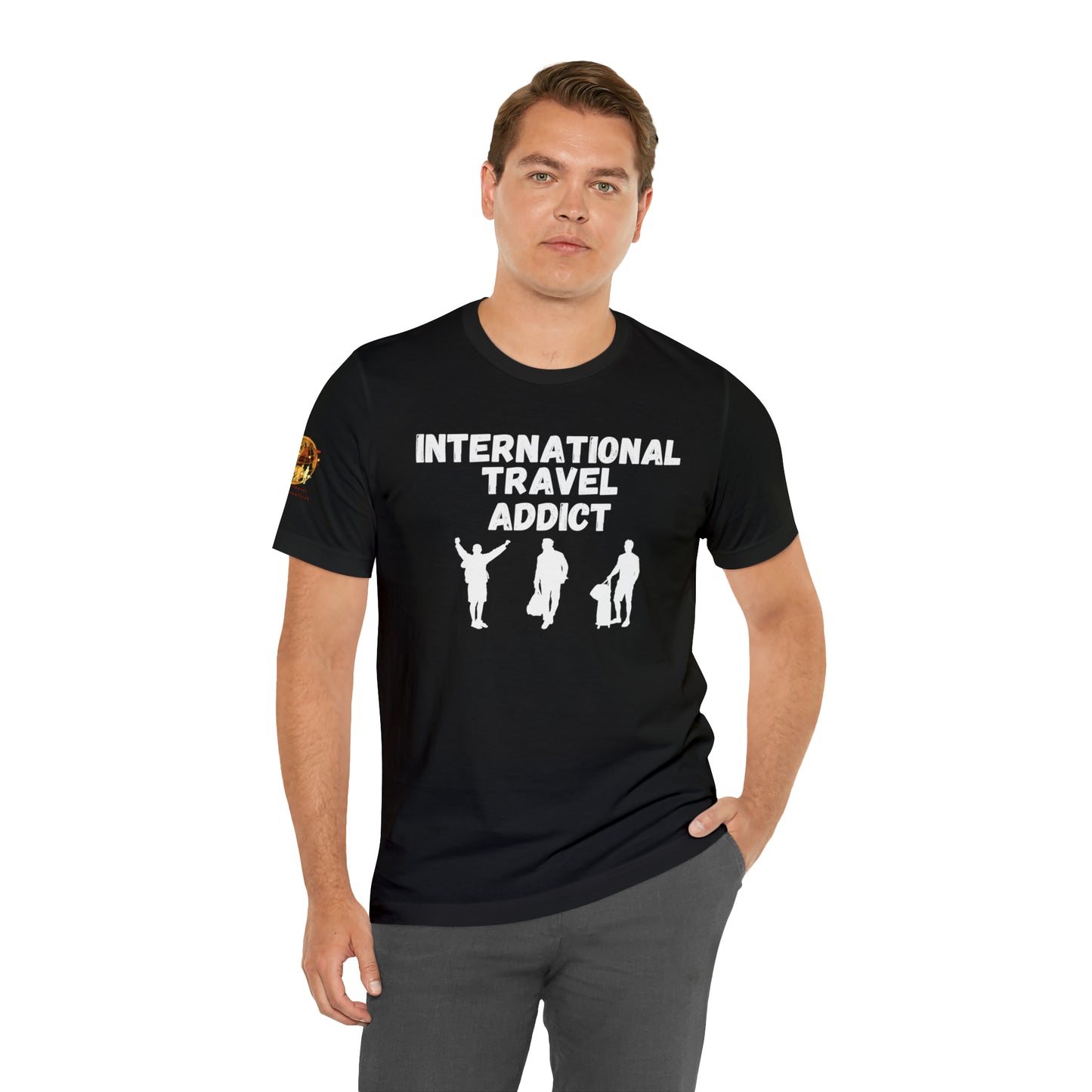 International Travel Addict - Men's Short Sleeve Tee