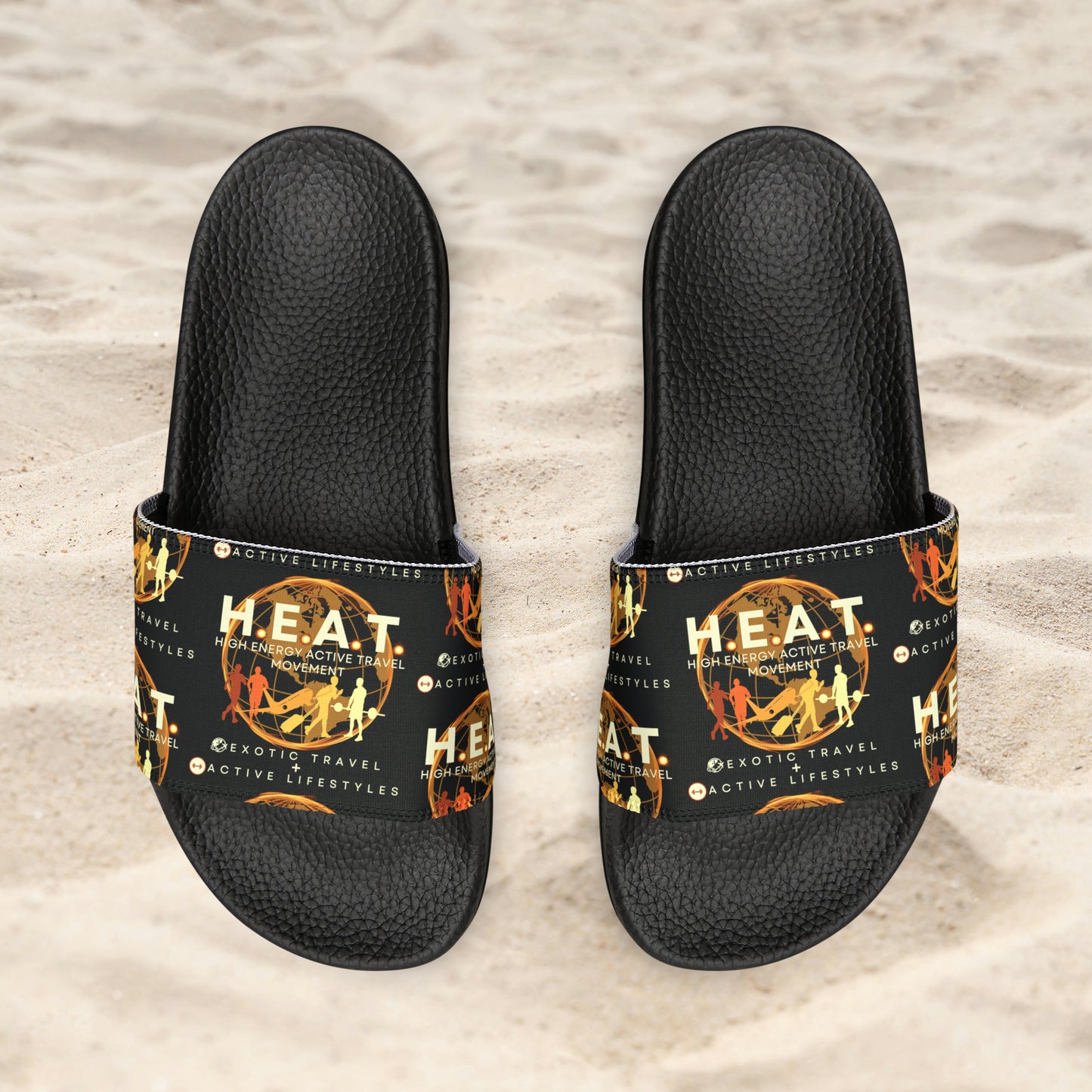 H.E.A.T. Logo Slide Sandals