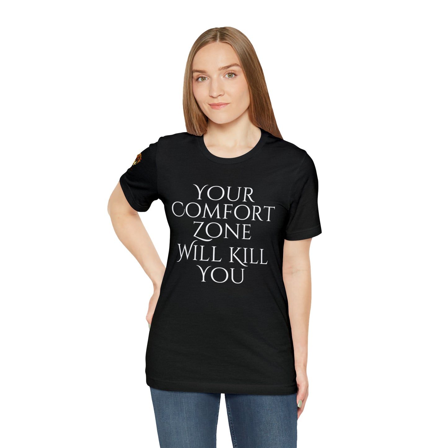Your Comfort Zone Will Kill You H.E.A.T. Logo Short Sleeve Tee