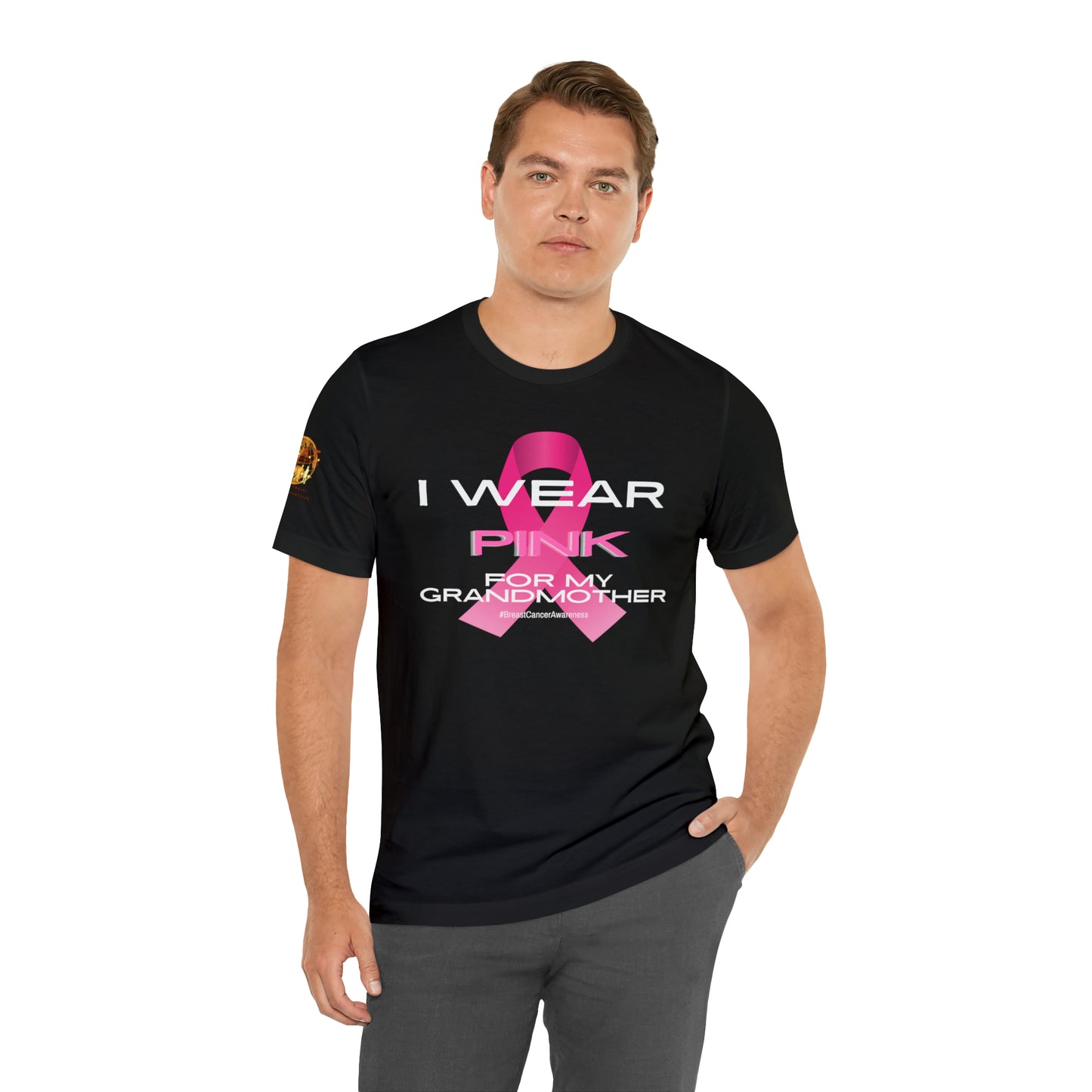 Pink For My Grandma Breast Cancer Short Sleeve Tee