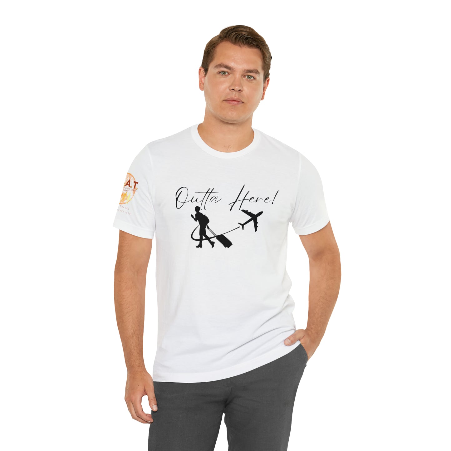 Outta Here! H.E.A.T. Logo Short Sleeve Tee