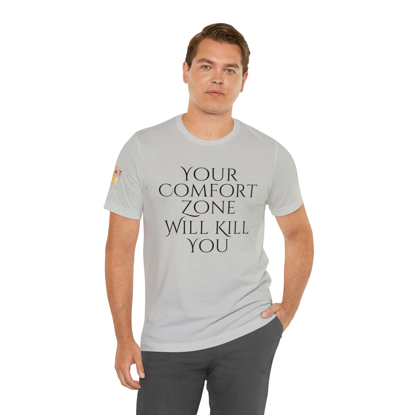 Your Comfort Zone Will Kill You H.E.A.T. Logo Short Sleeve Tee