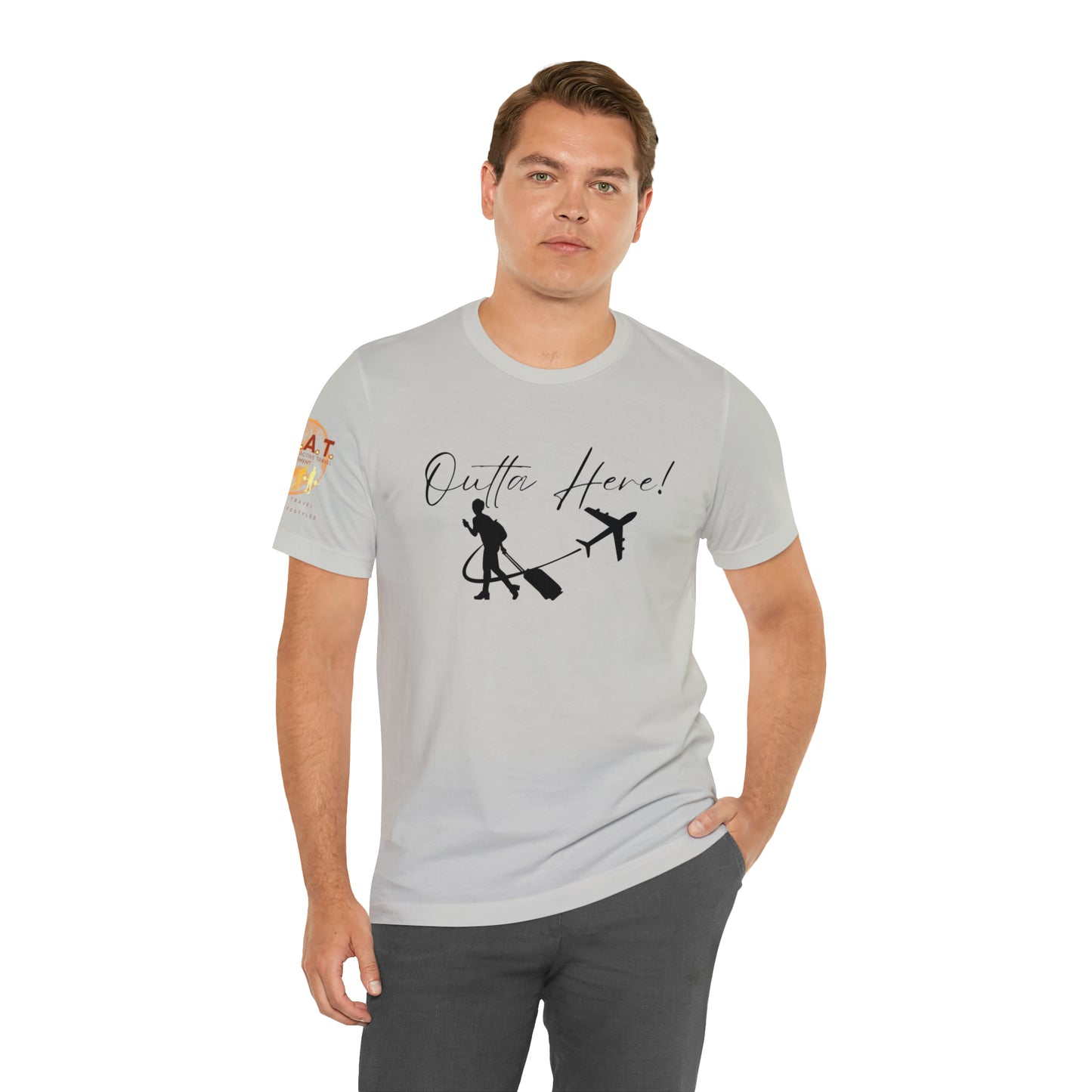 Outta Here! H.E.A.T. Logo Short Sleeve Tee