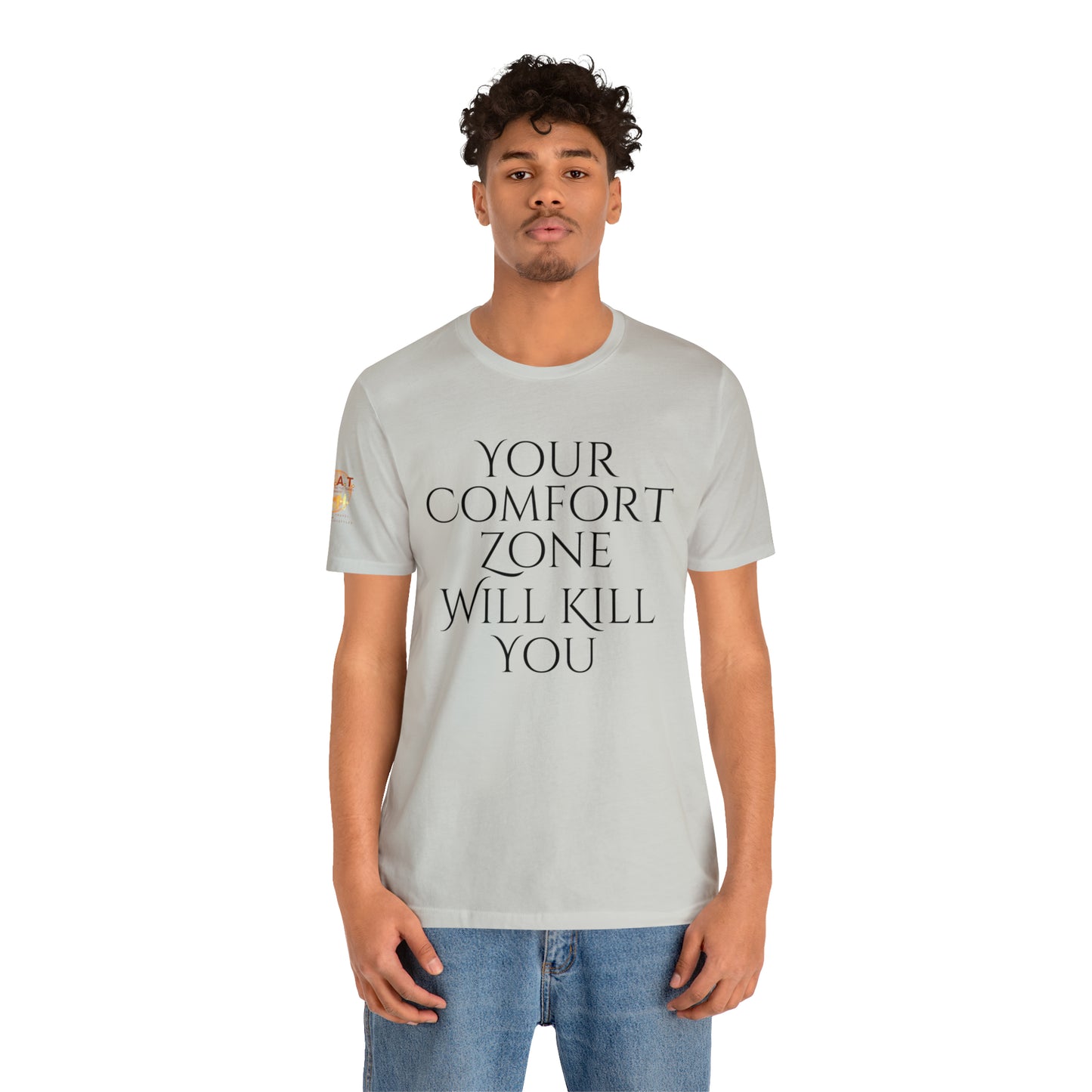 Your Comfort Zone Will Kill You H.E.A.T. Logo Short Sleeve Tee