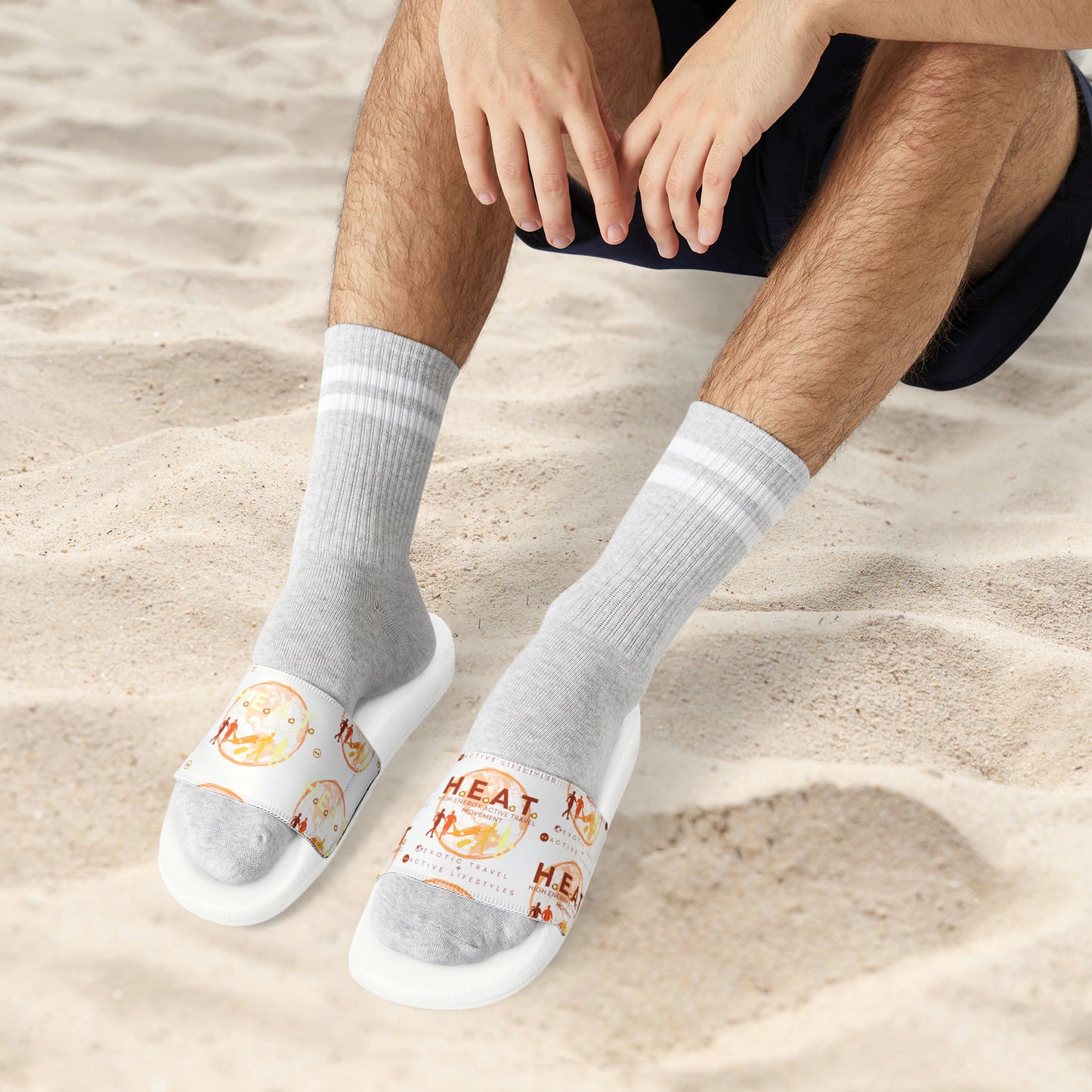 H.E.A.T. Logo Slide Sandals
