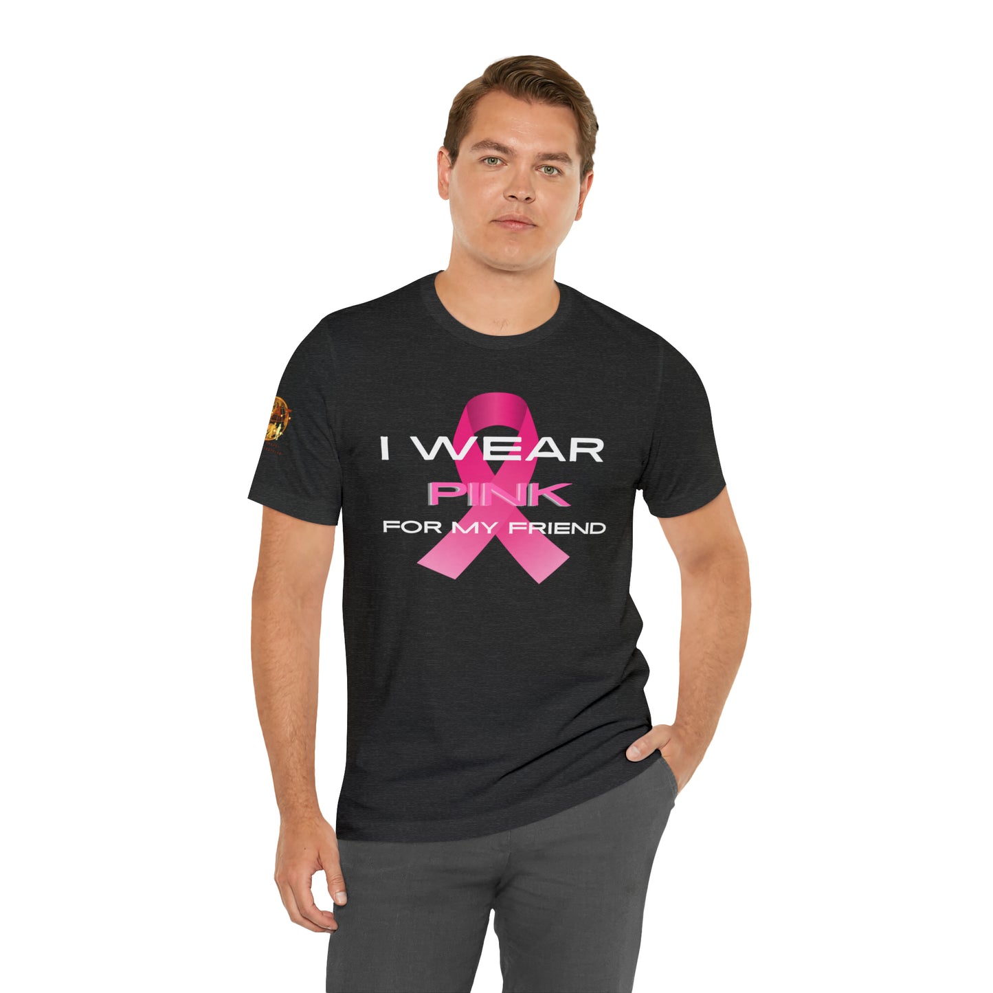 Pink For My Friend Breast Cancer Short Sleeve Tee
