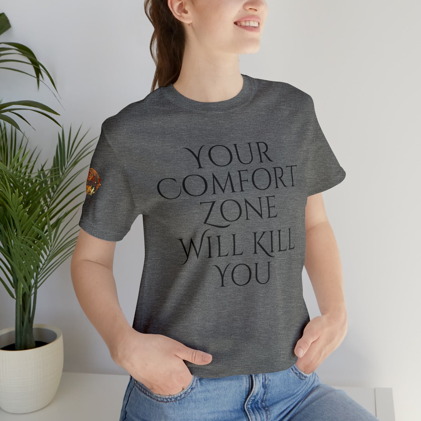 Your Comfort Zone Will Kill You H.E.A.T. Logo Short Sleeve Tee