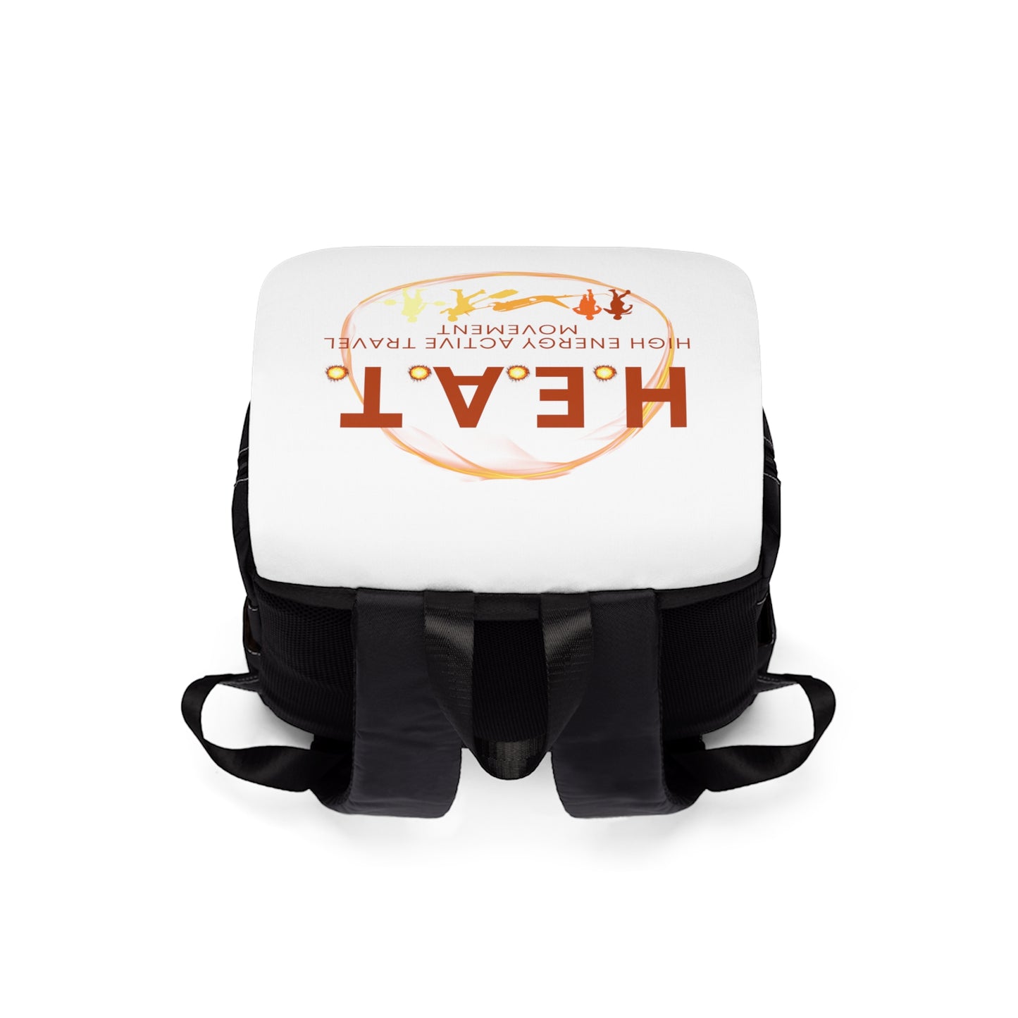 H.E.A.T. Branded Unisex Casual Shoulder Backpack - White