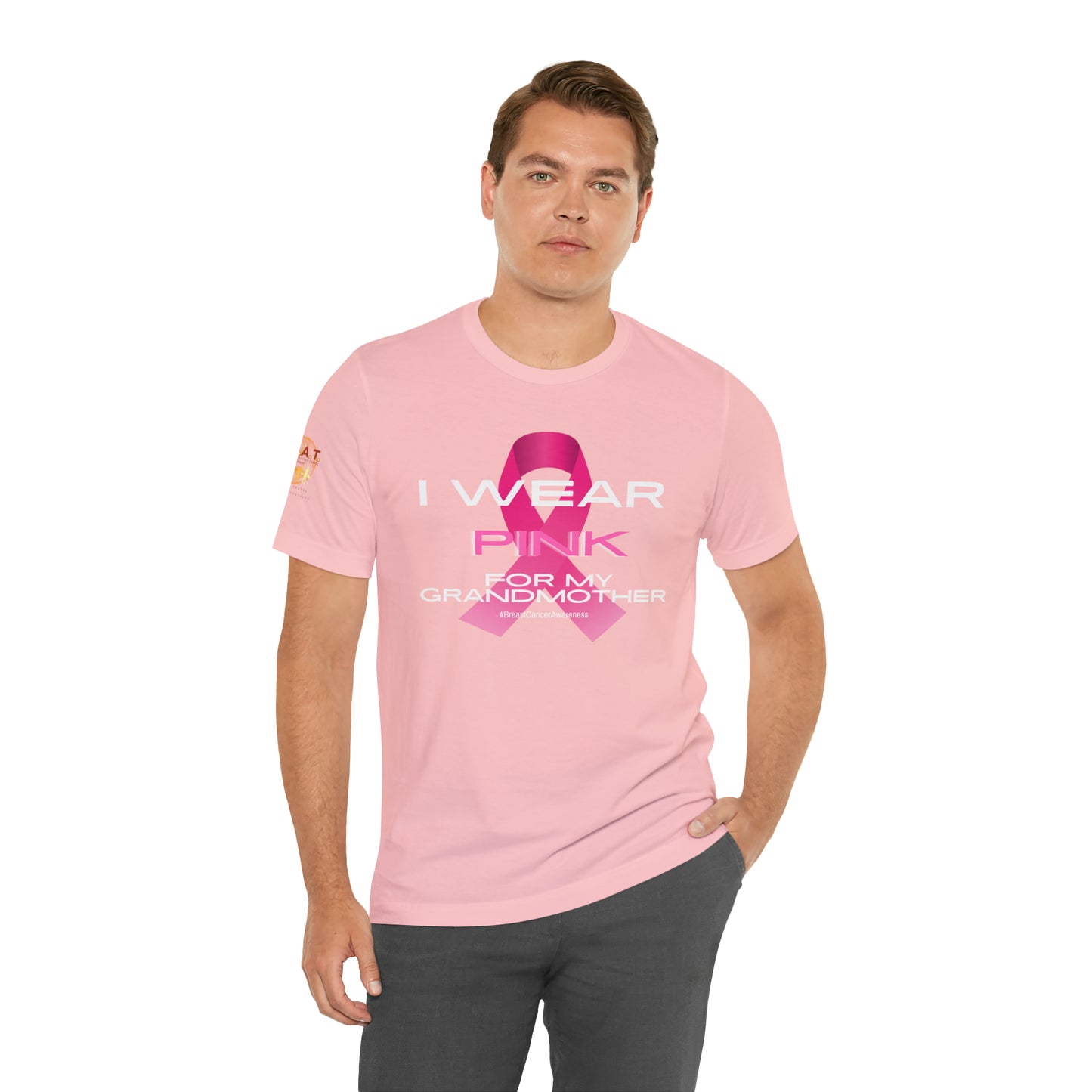 Pink For My Grandma Breast Cancer Short Sleeve Tee