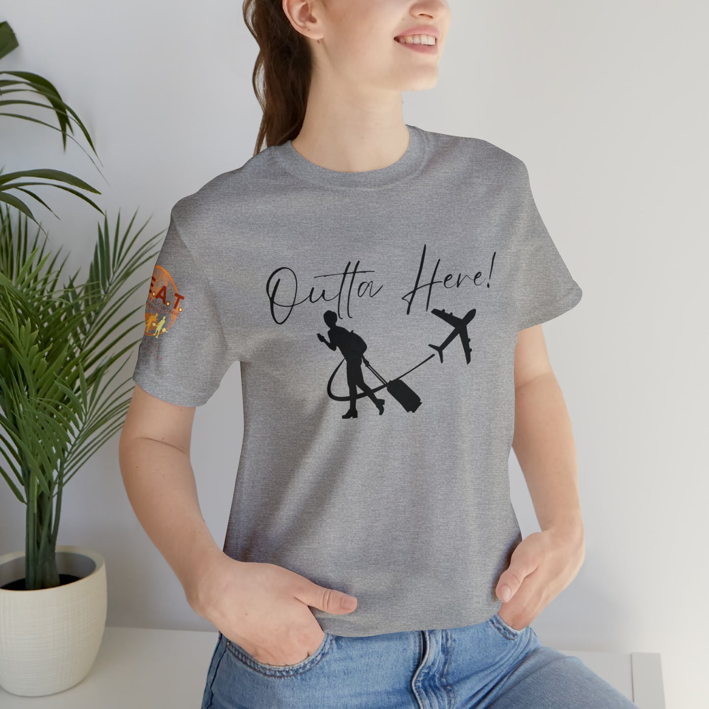 Outta Here! H.E.A.T. Logo Short Sleeve Tee