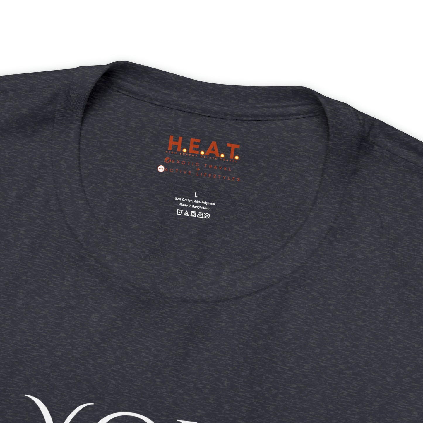 Your Comfort Zone Will Kill You H.E.A.T. Logo Short Sleeve Tee