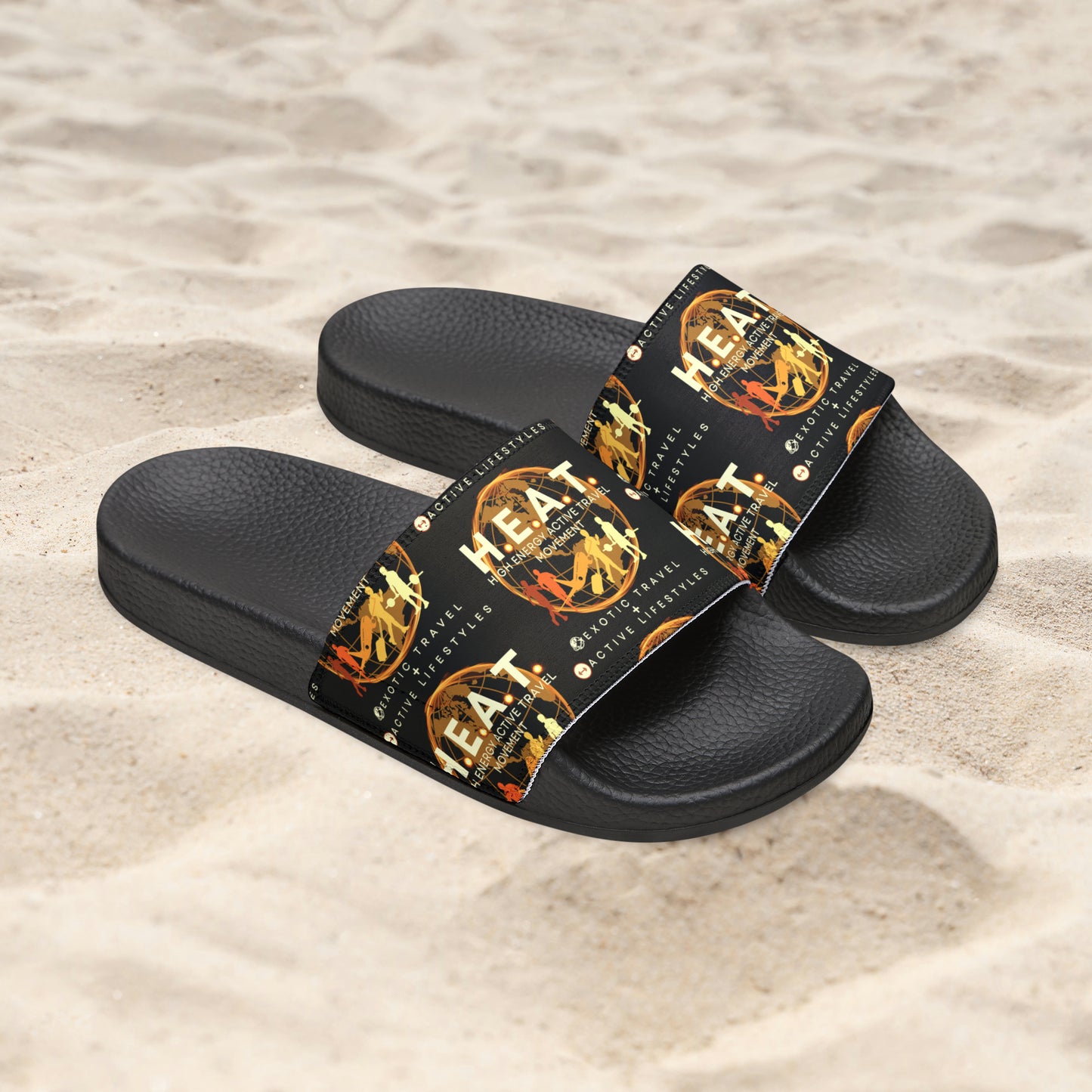 H.E.A.T. Logo Slide Sandals