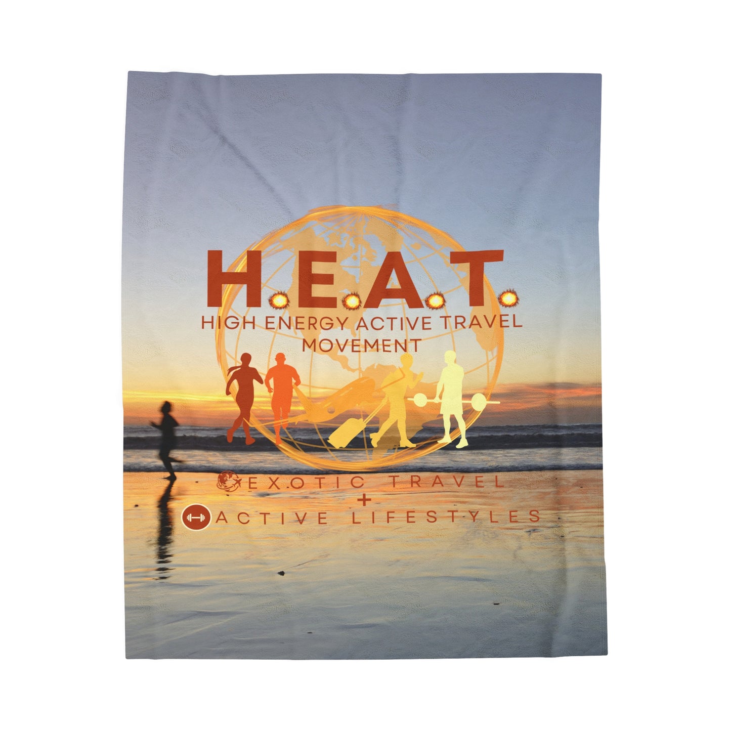 H.E.A.T. Logo Velveteen Extra Comfy Plush Blanket