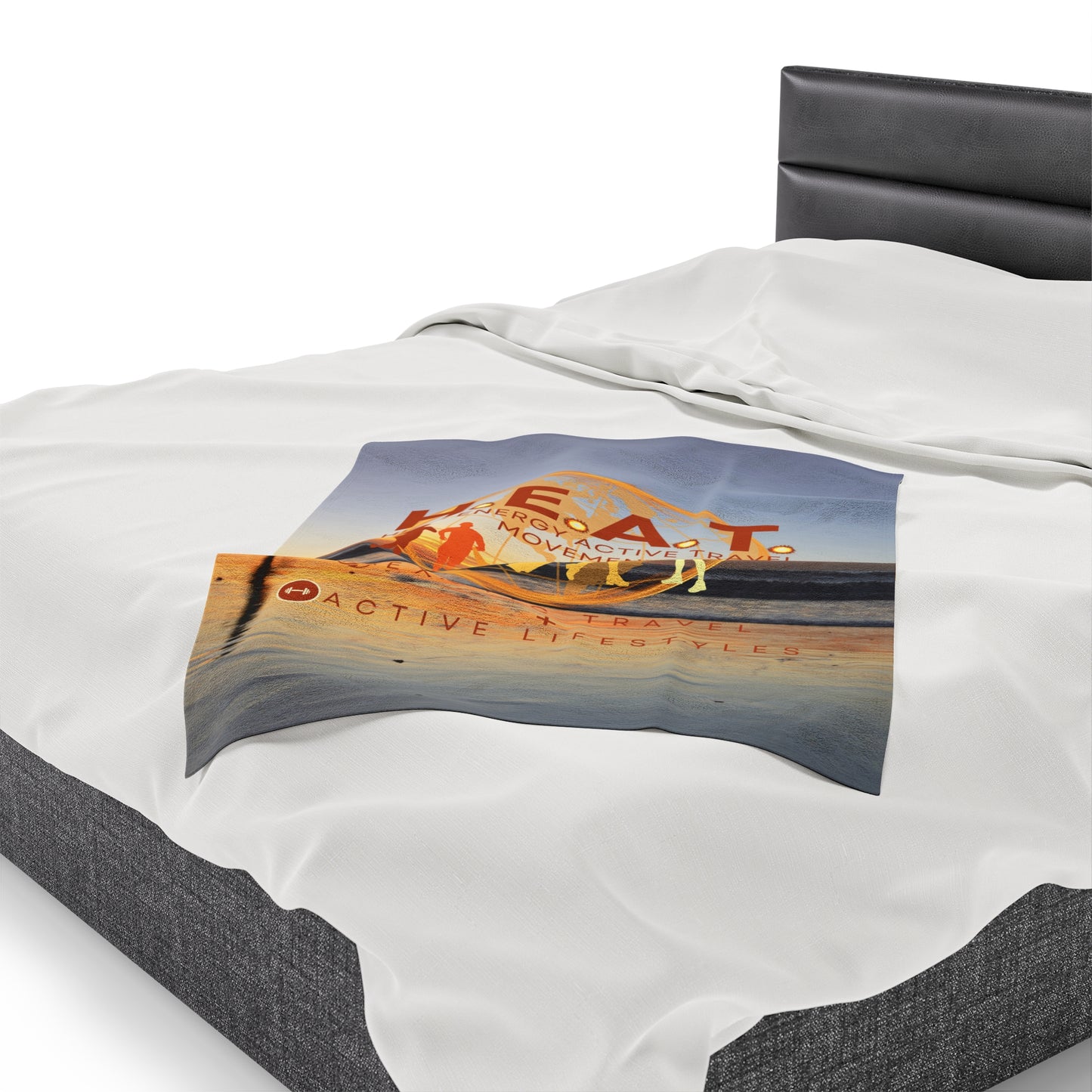 H.E.A.T. Logo Velveteen Extra Comfy Plush Blanket
