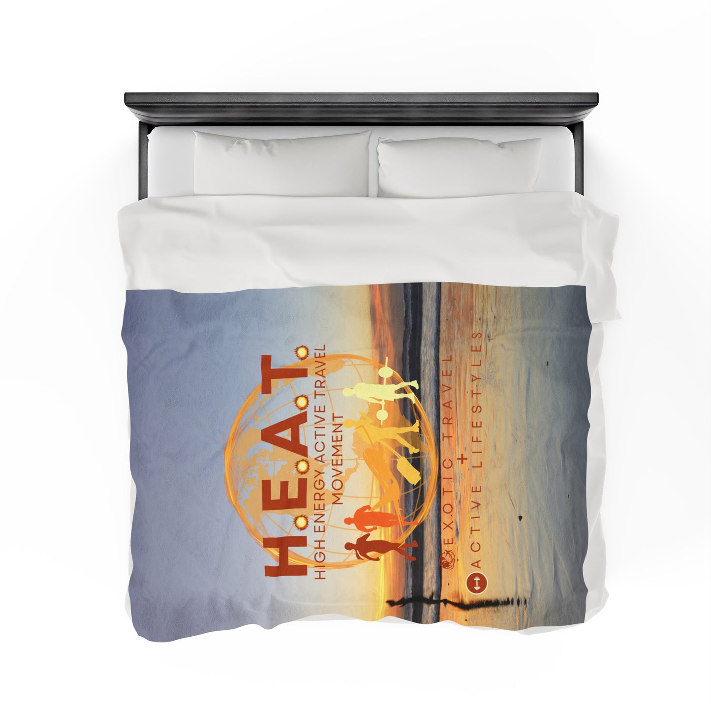 H.E.A.T. Logo Velveteen Extra Comfy Plush Blanket