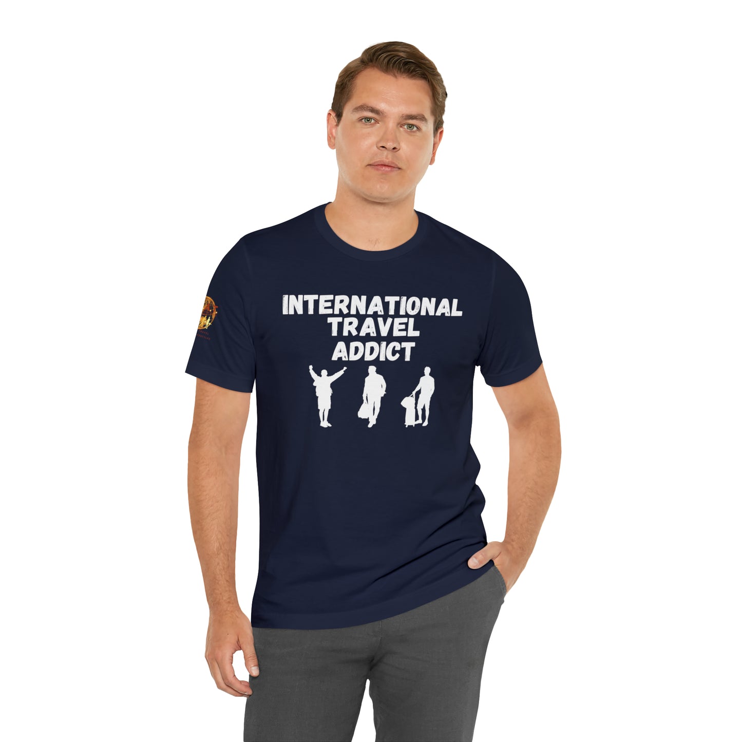 International Travel Addict - Men's Short Sleeve Tee