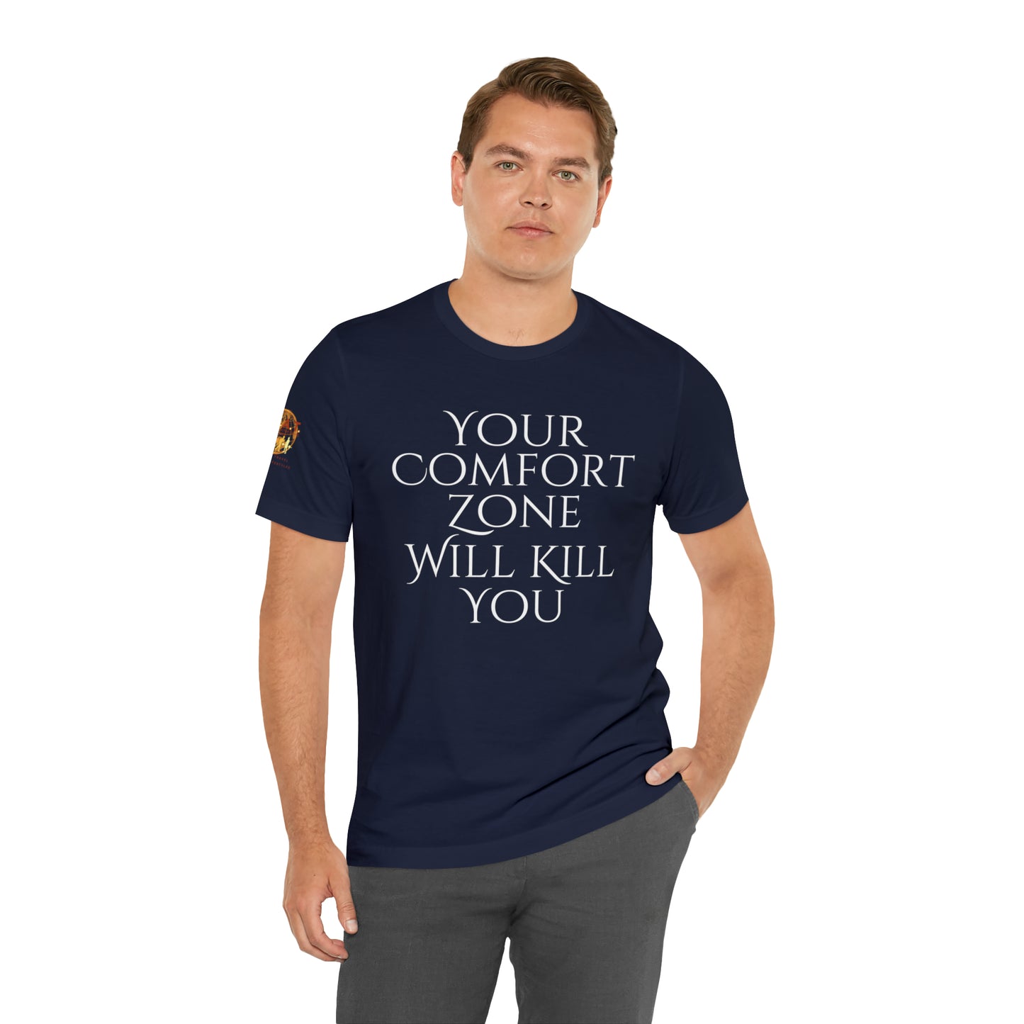 Your Comfort Zone Will Kill You H.E.A.T. Logo Short Sleeve Tee