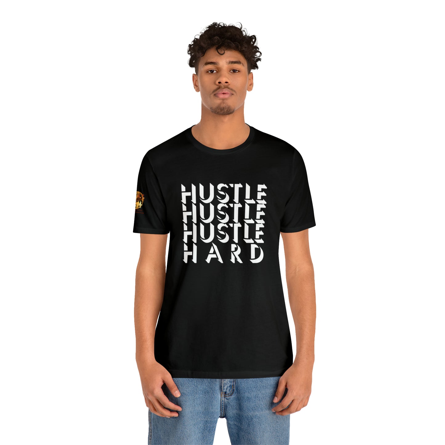 HUSTLE HARD! H.E.A.T. Logo Short Sleeve Tee
