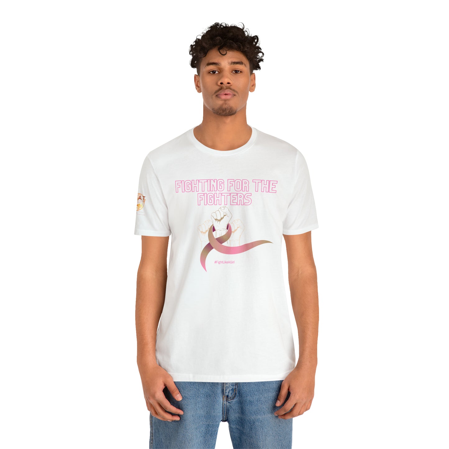 Fighting for the Fighters Breast Cancer Short Sleeve Tee