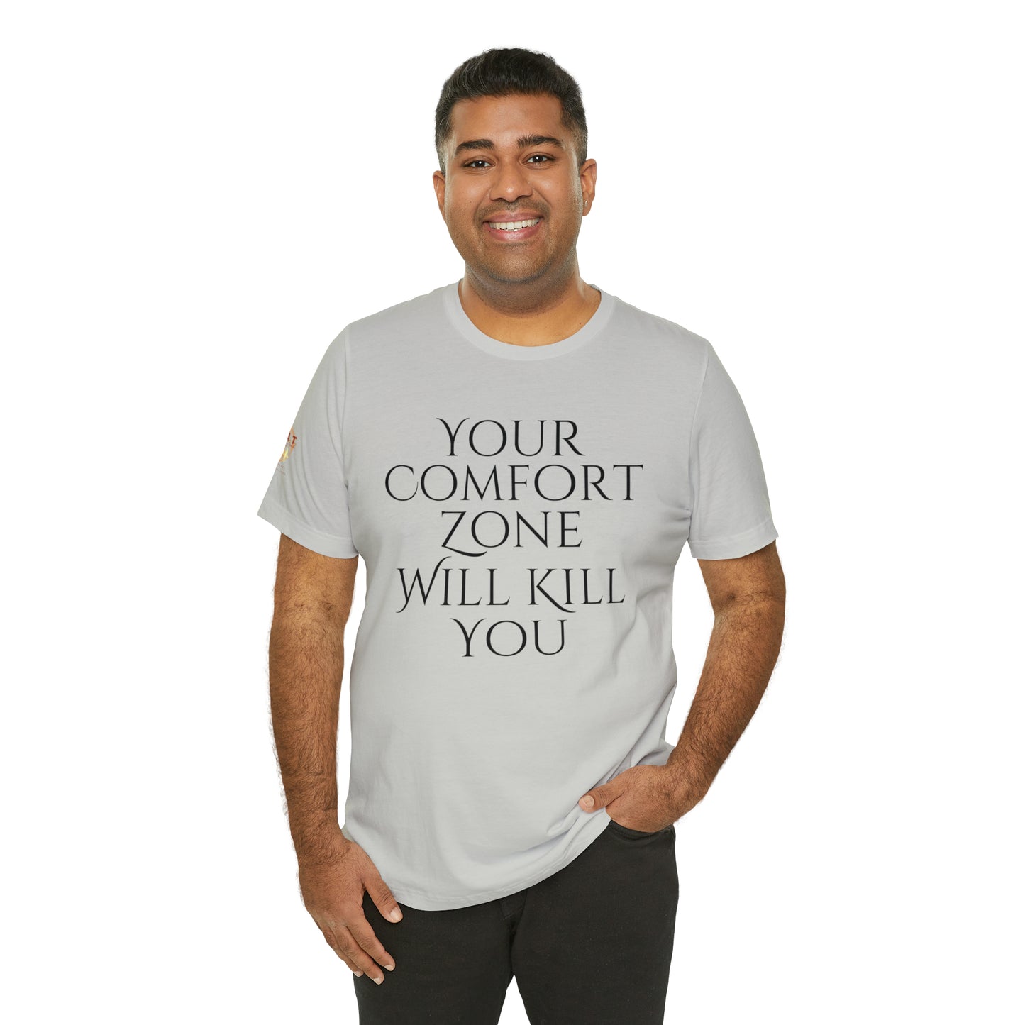 Your Comfort Zone Will Kill You H.E.A.T. Logo Short Sleeve Tee