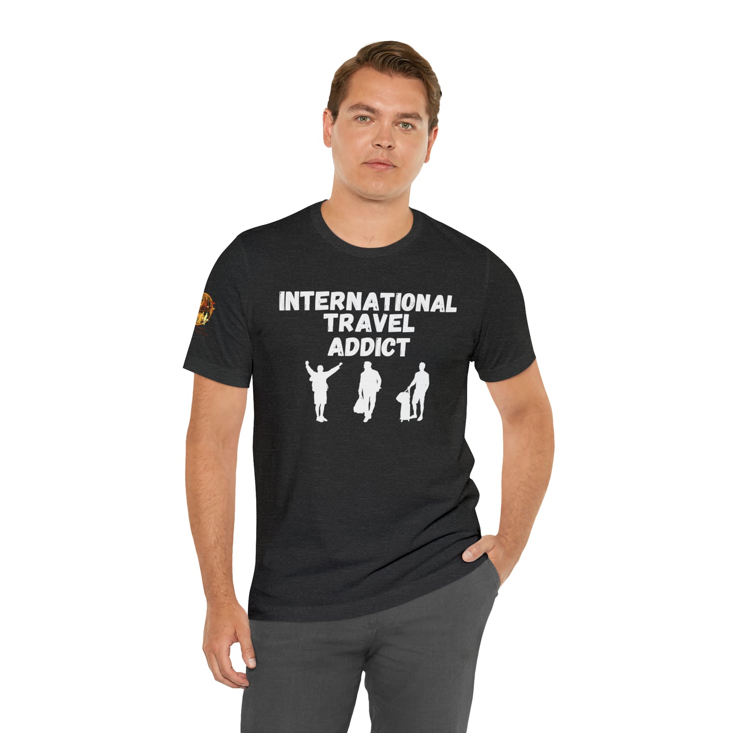 International Travel Addict - Men's Short Sleeve Tee