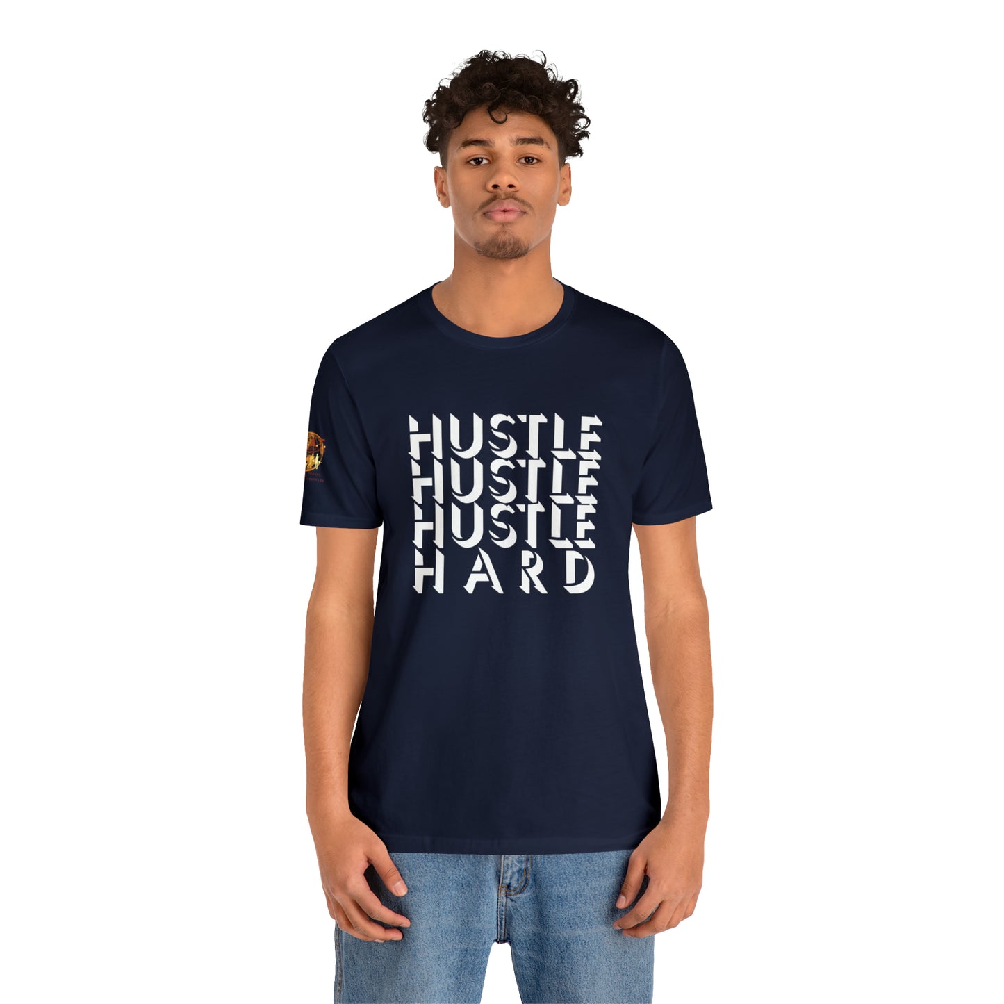 HUSTLE HARD! H.E.A.T. Logo Short Sleeve Tee