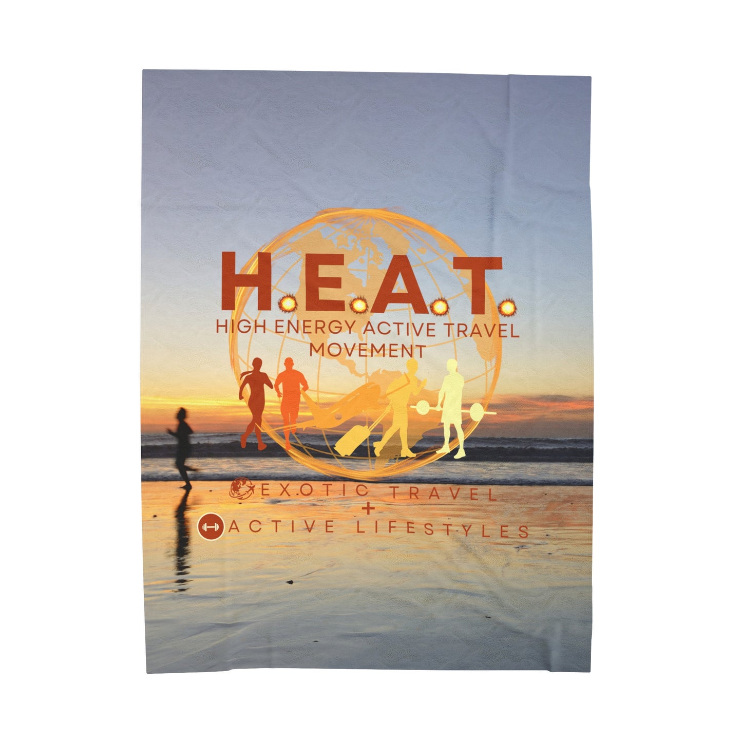 H.E.A.T. Logo Velveteen Extra Comfy Plush Blanket