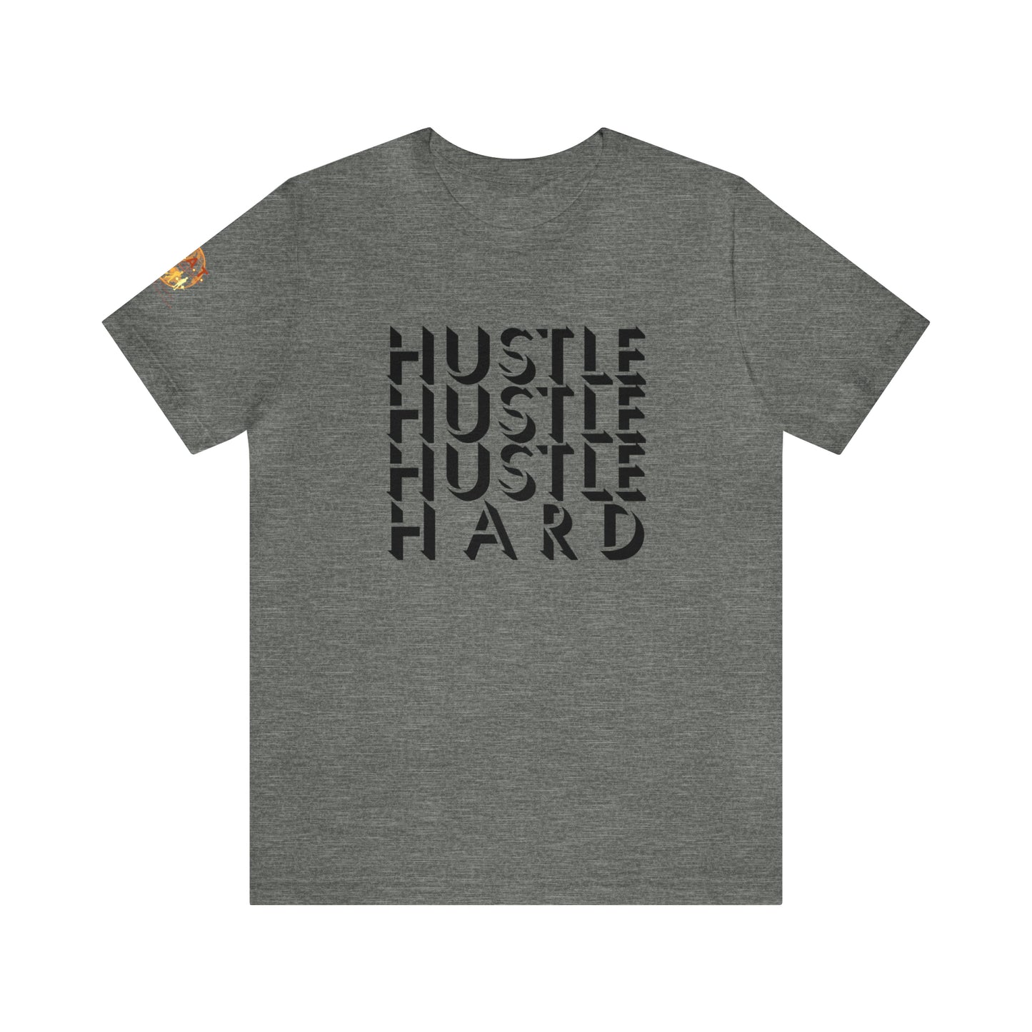 HUSTLE HARD! H.E.A.T. Logo Short Sleeve Tee
